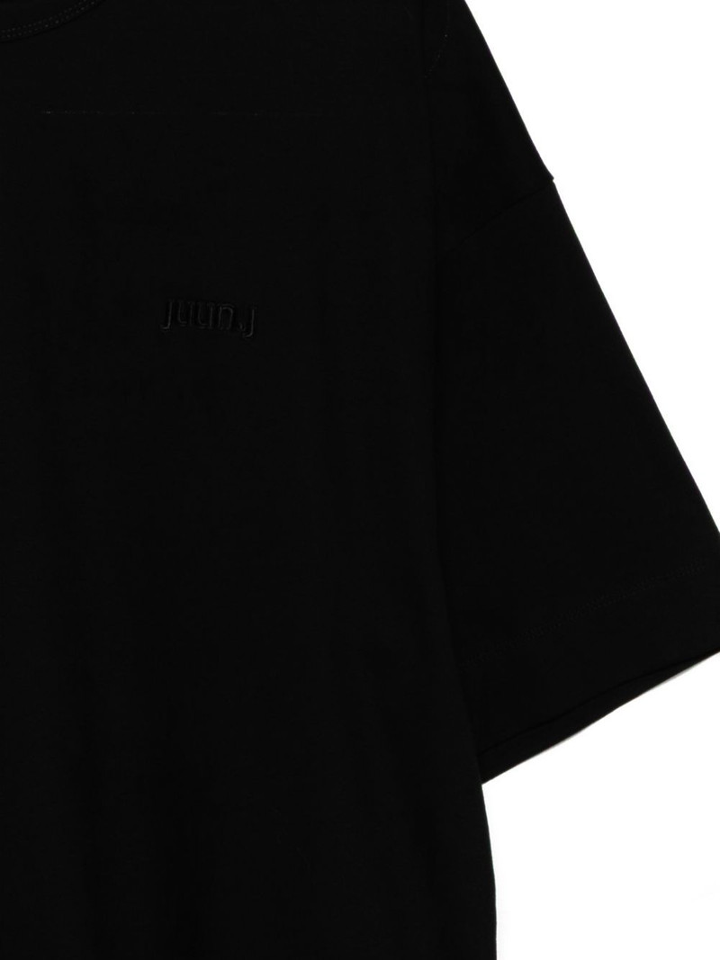 logo-embroidered dropped-shoulder T-shirt 3