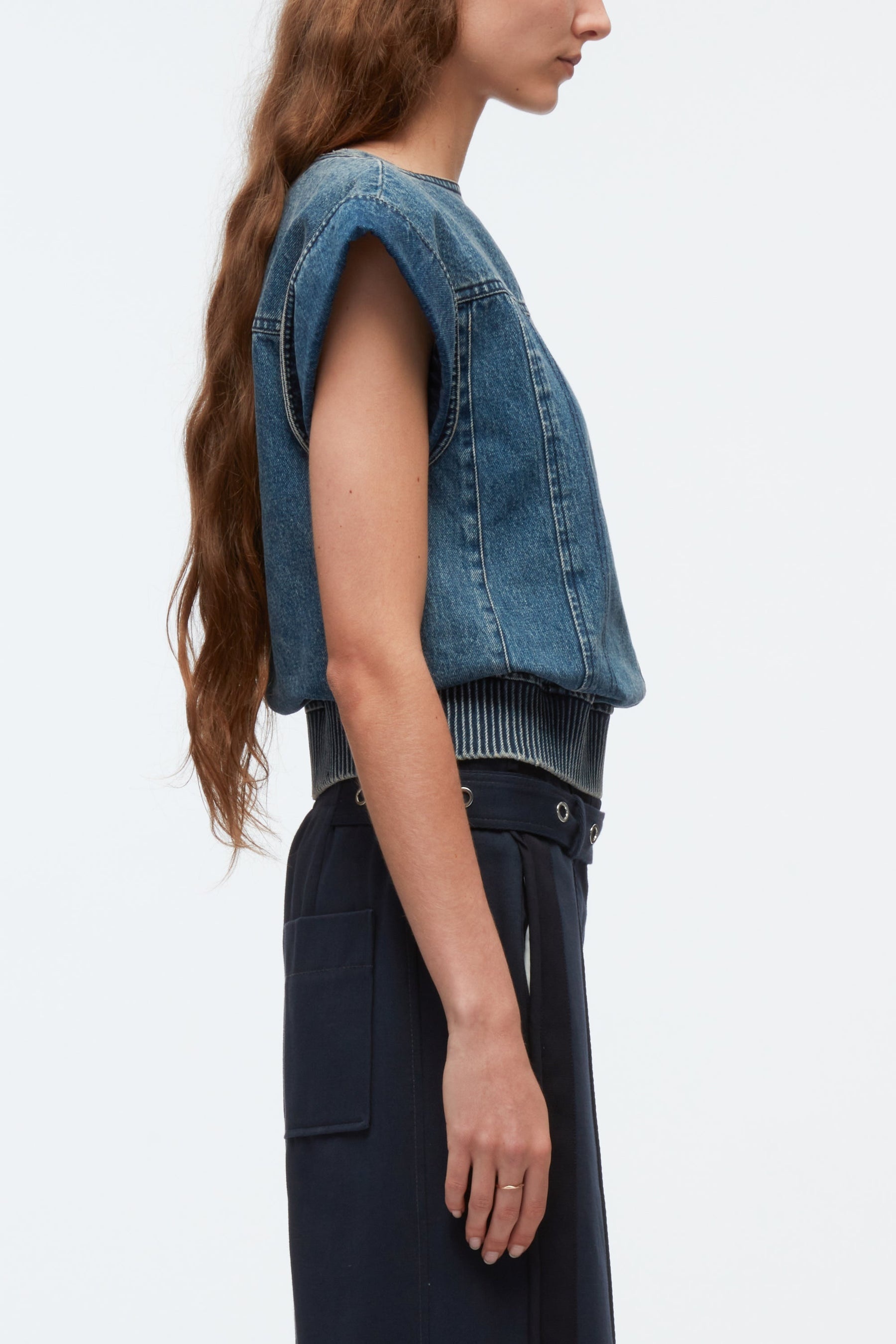 Deconstructed Denim Top - 3