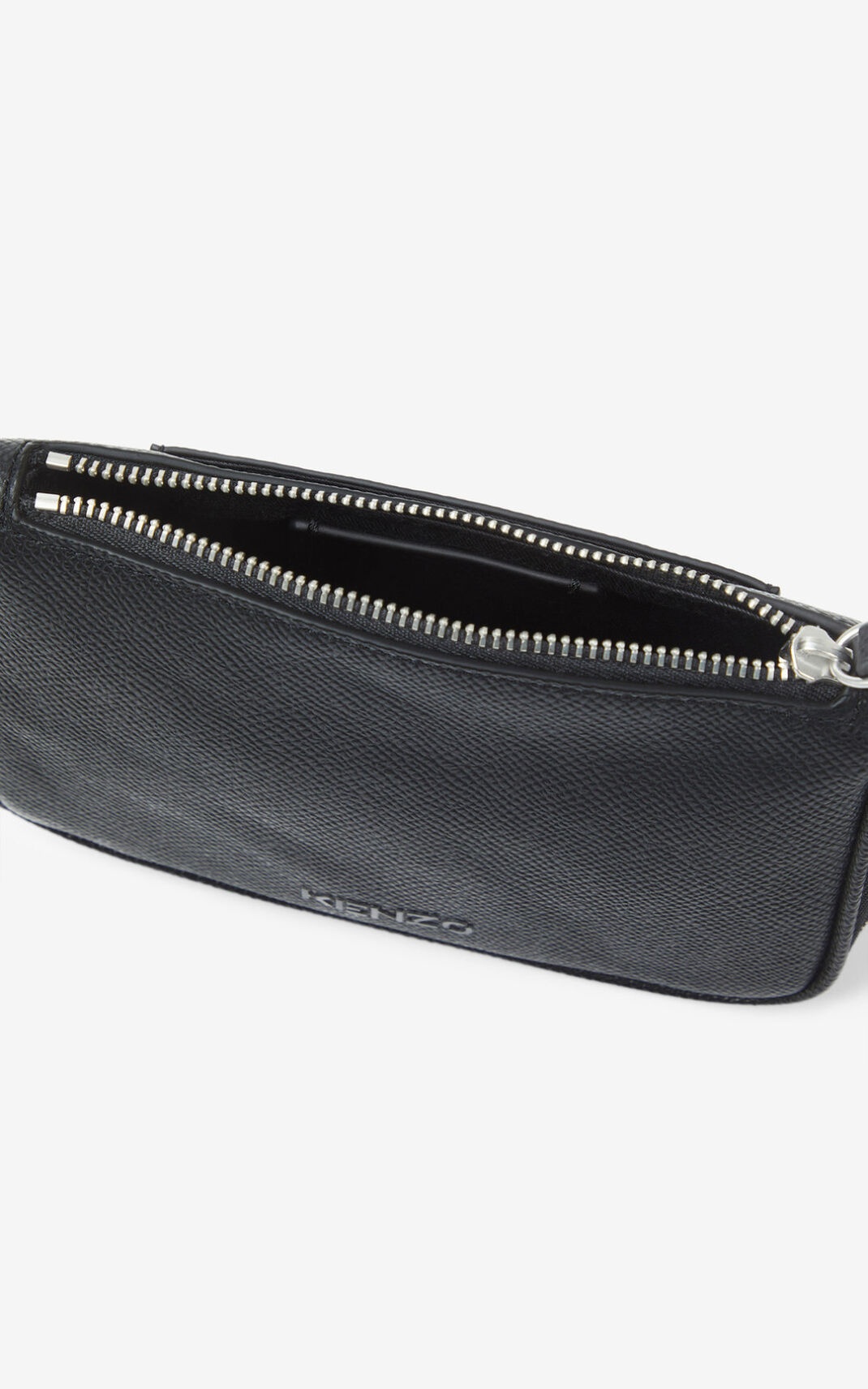 KENZO Kompact small grained leather clutch - 4