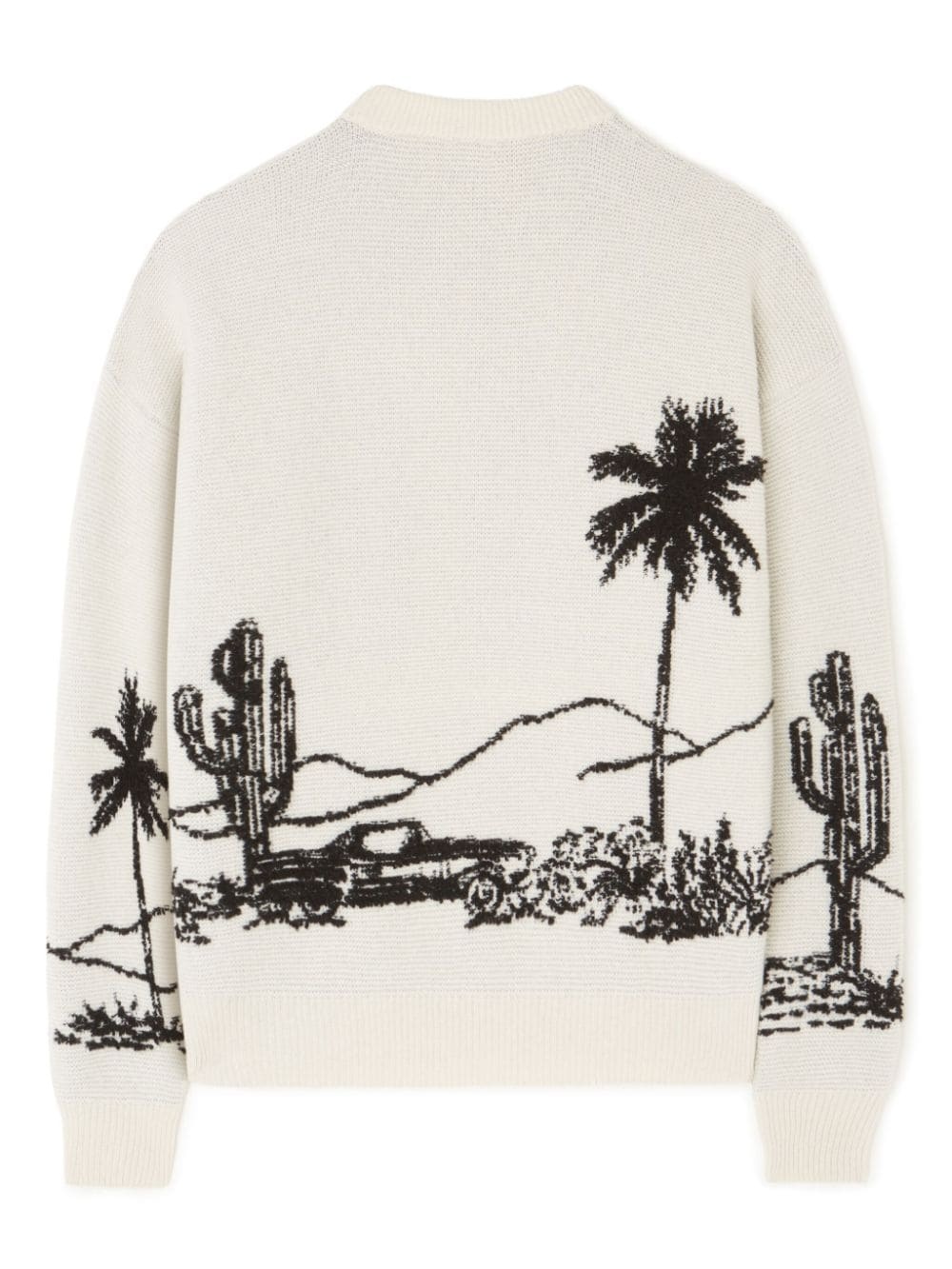 desert print-knitted jumper - 7