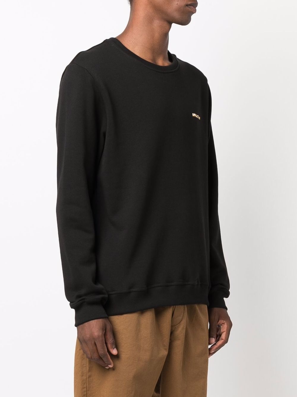 raised logo cotton sweatshirt - 3