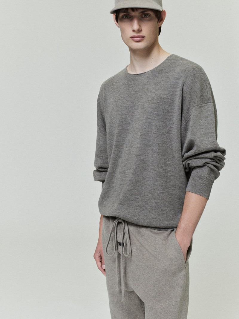 ESSENTIALS Merino Crewneck Sweater outlook