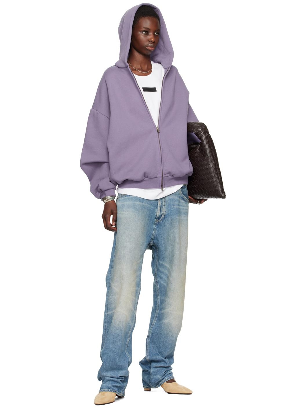 Purple Full-Zip Hoodie - 5