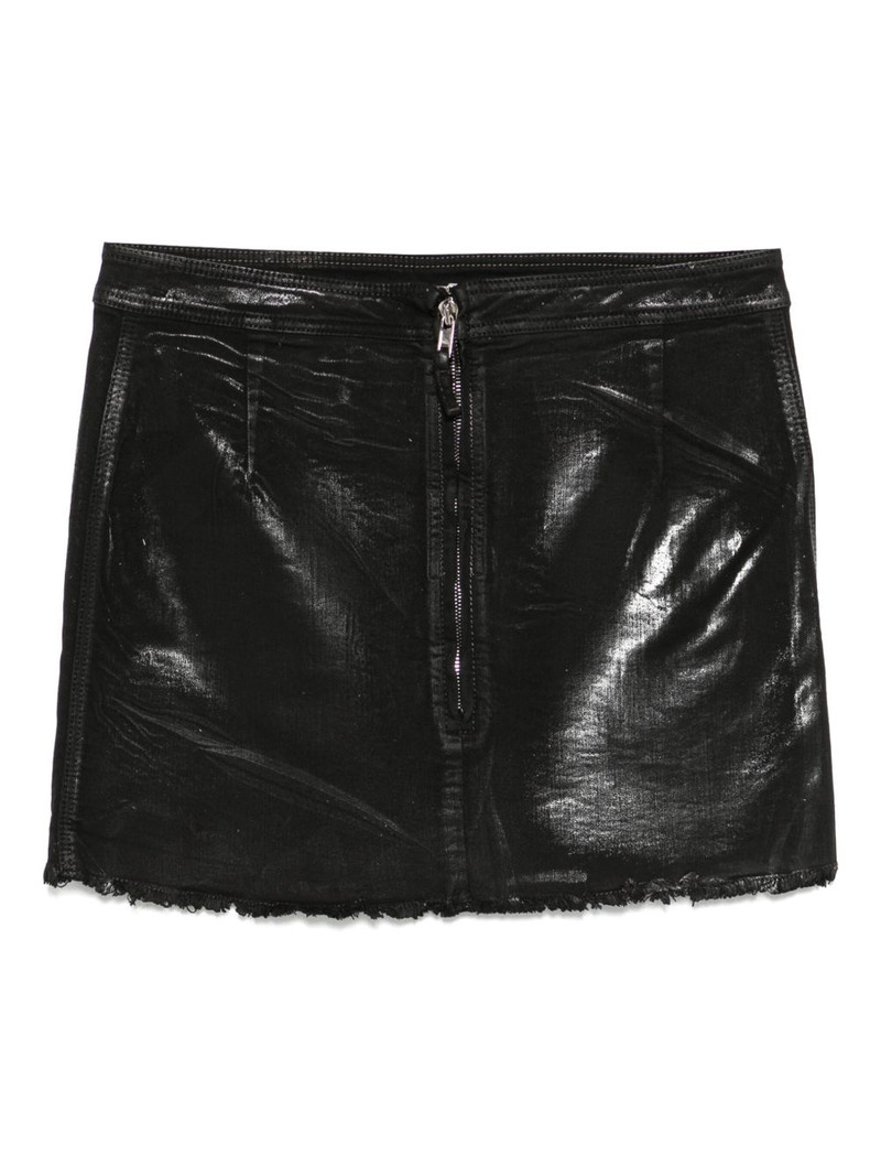 Rick Owens DRKSHDW coated mini skirt outlook