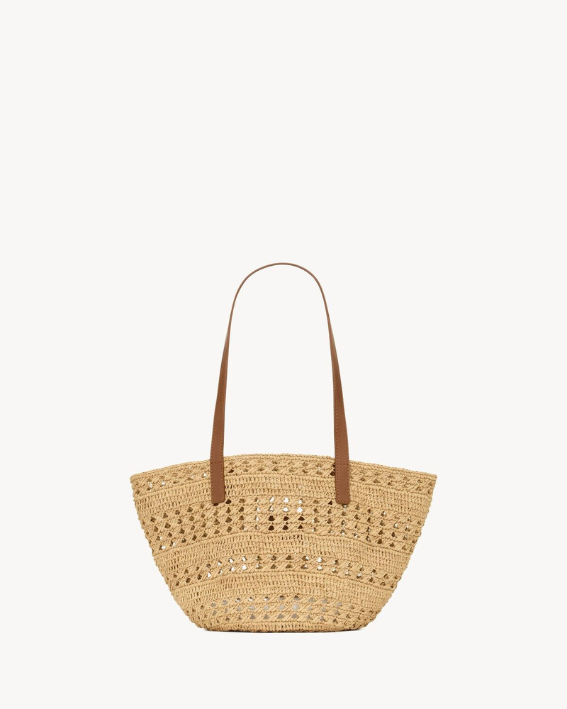 SAINT LAURENT PANIER SMALL BAG IN RAFFIA outlook