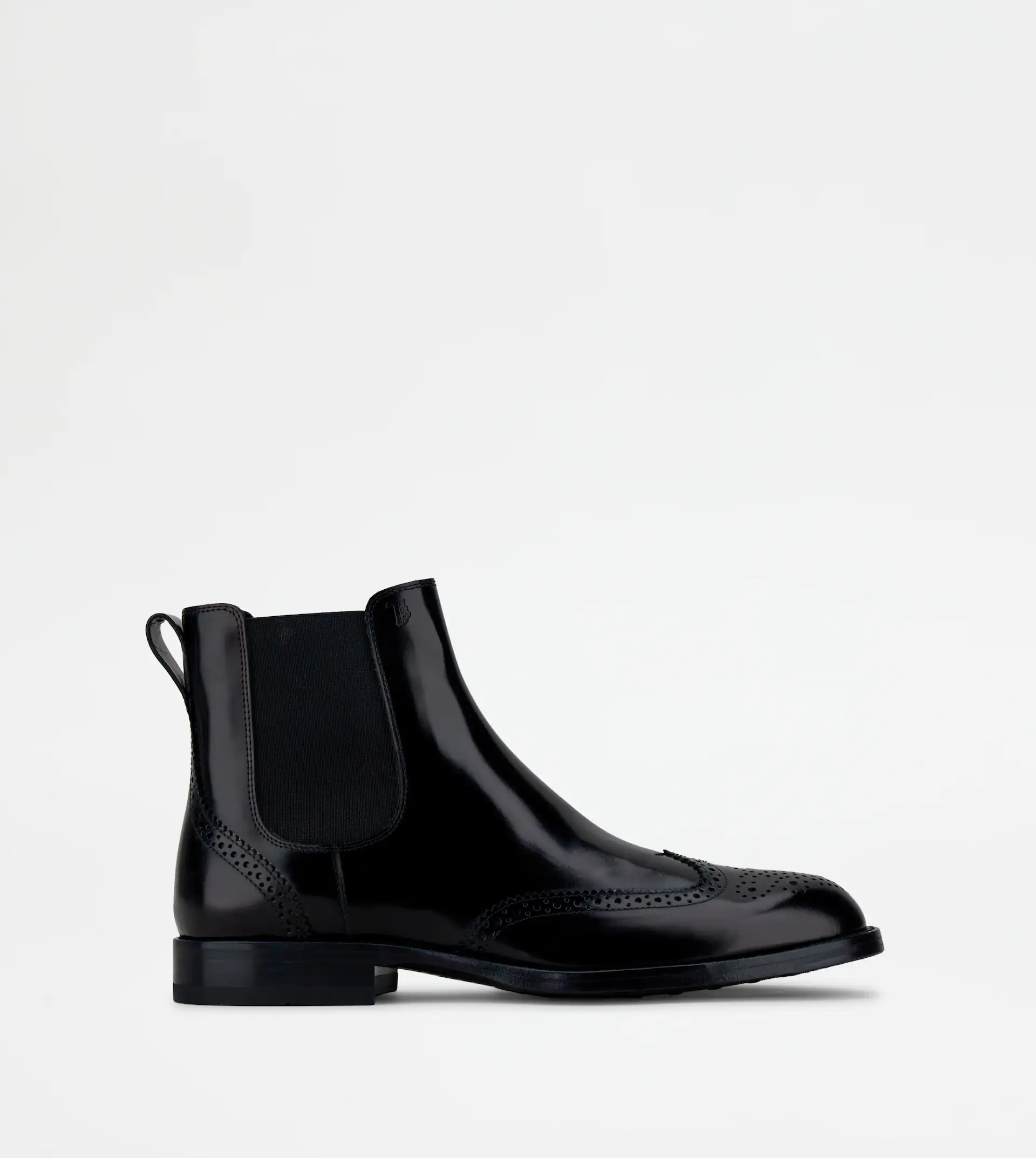 ANKLE BOOTS IN LEATHER - BLACK - 1