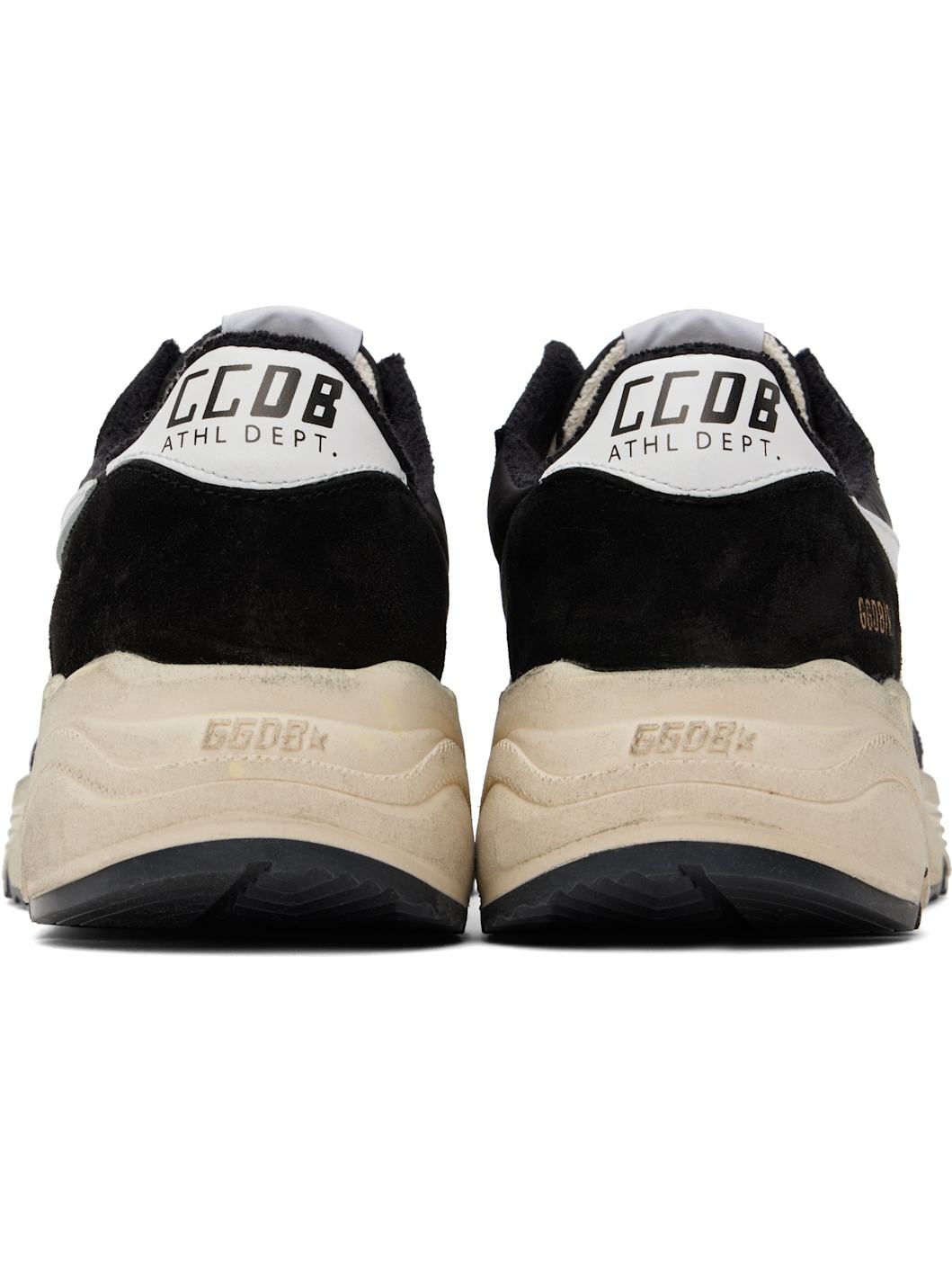 Black & White Running Sole Sneakers - 2