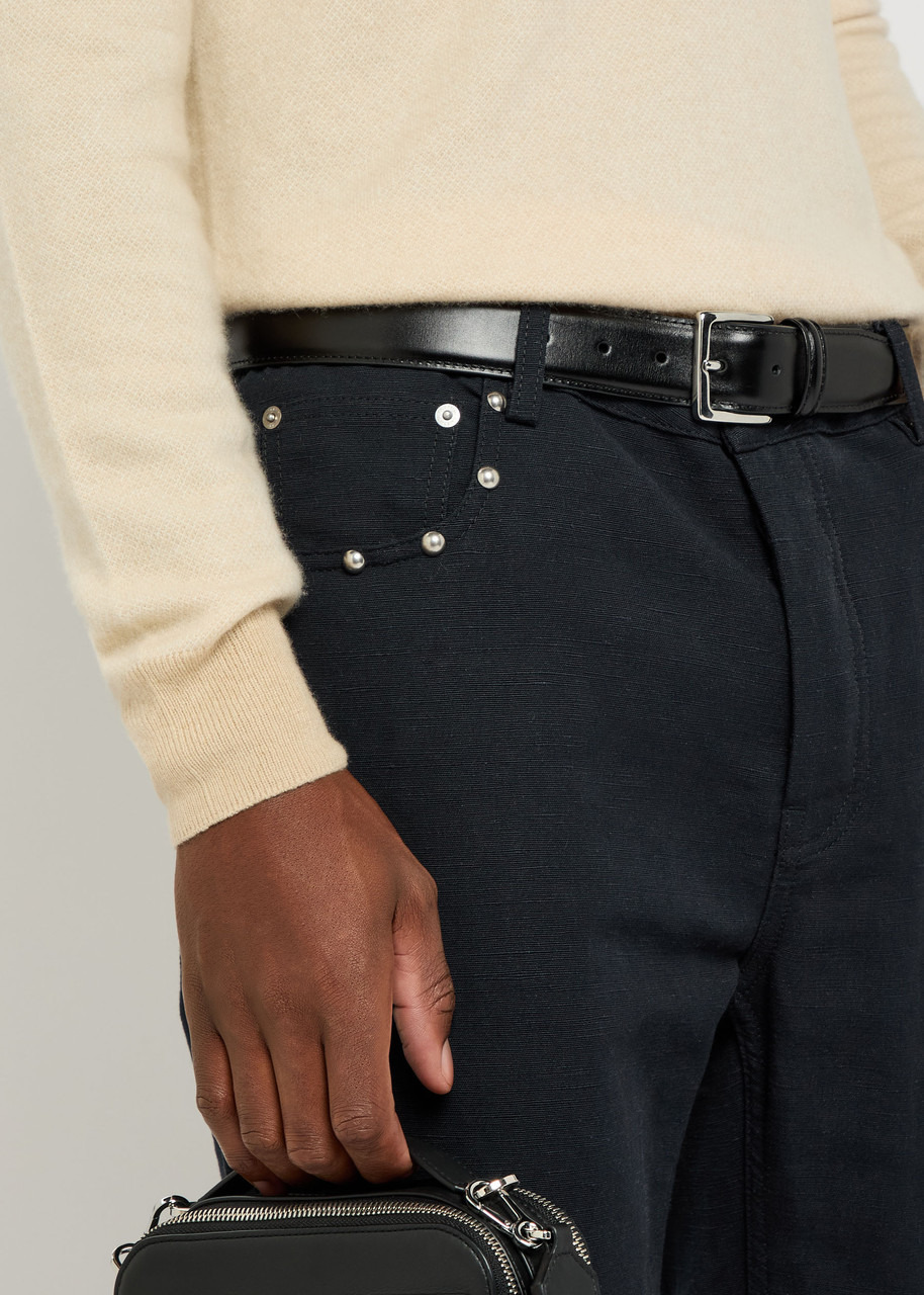 Valentino Garavani Stud-embellished Straight-leg Cotton Jeans - 5