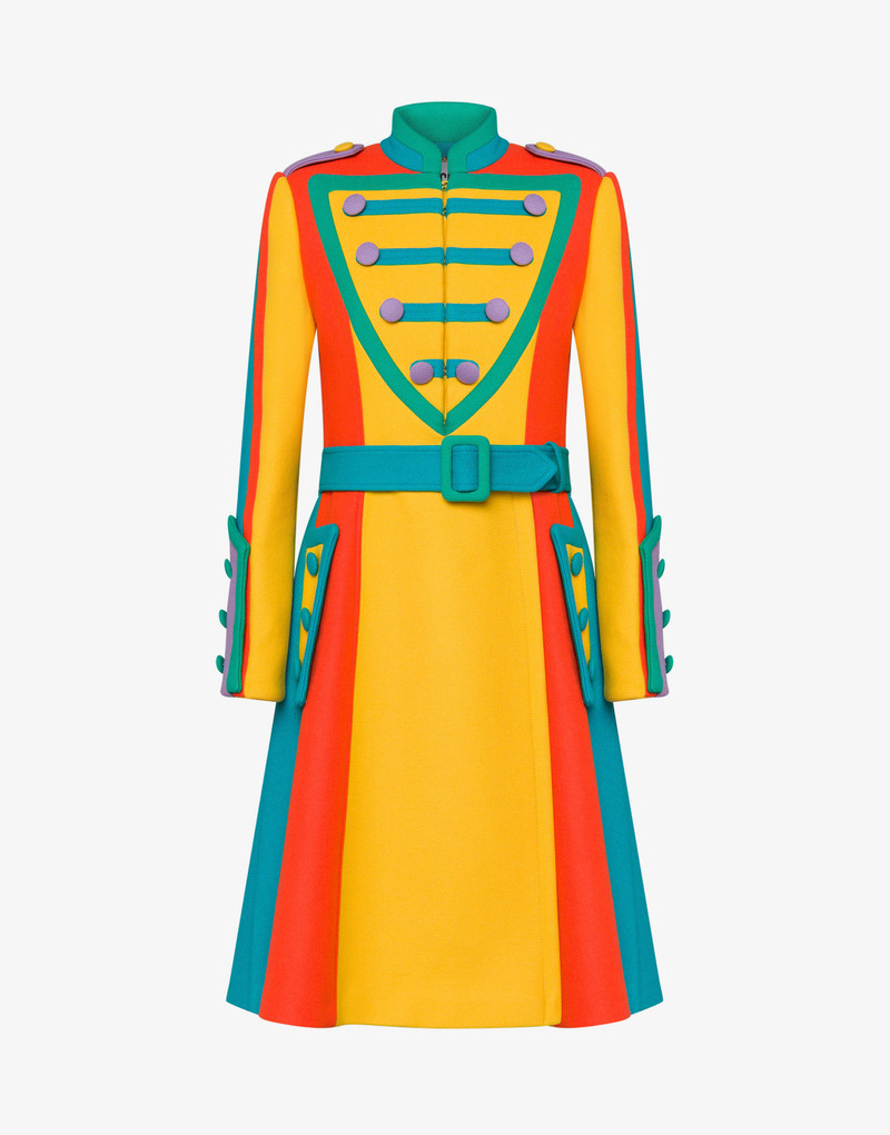 COLOUR BLOCK CLOTH COAT 1