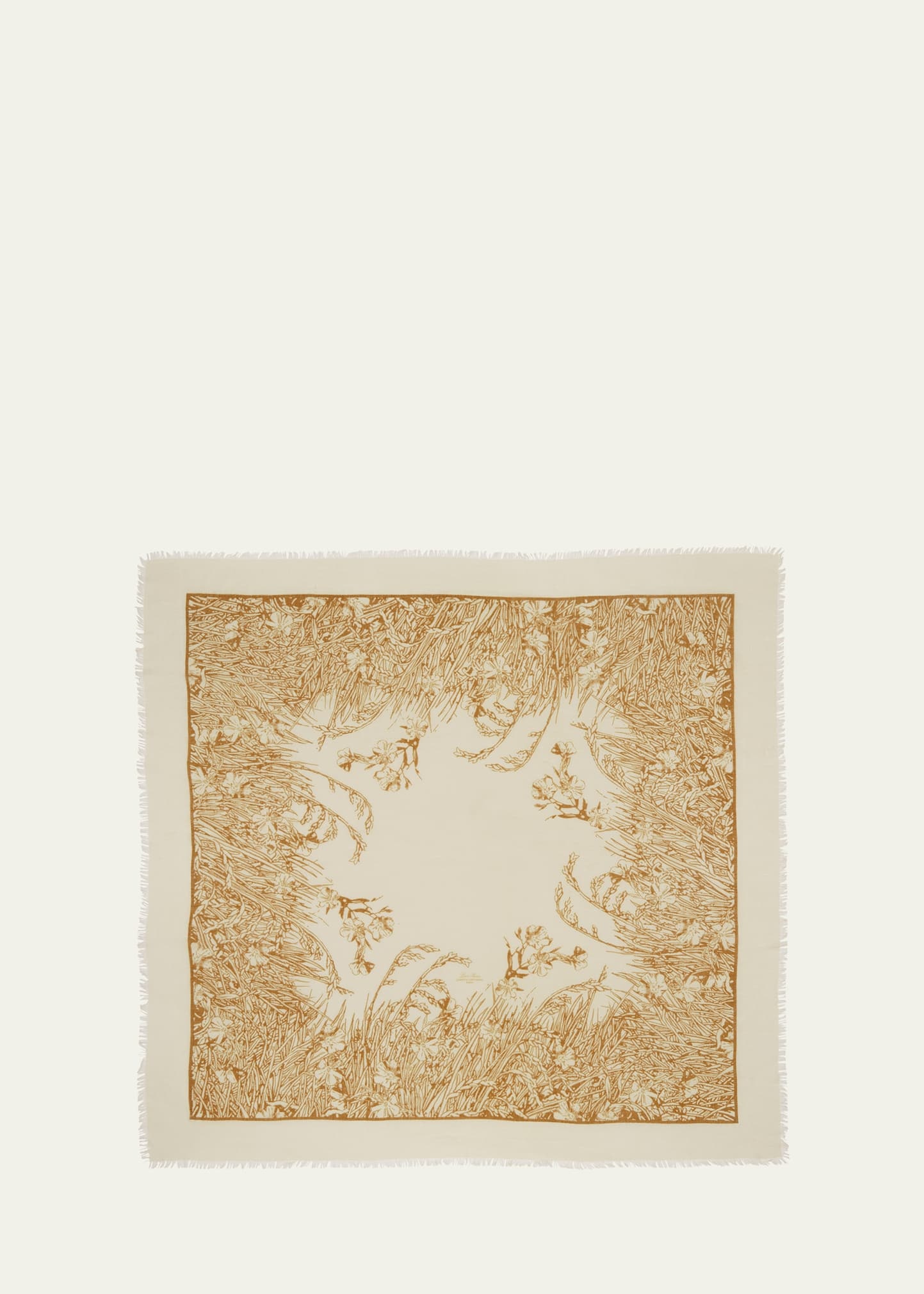 Campo di Lino Fiorito Cashmere-Silk Shawl - 1