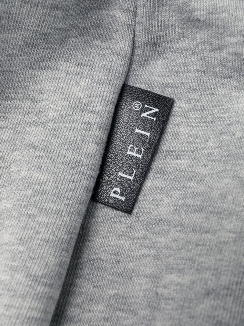 Constructed decorative-zip cotton track pants 7