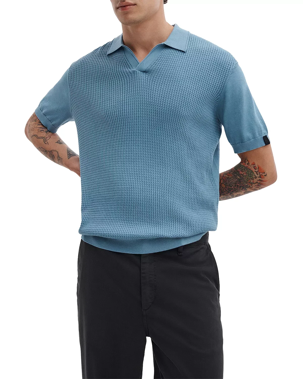 Saxon Silk Blend Johnny Polo Shirt - 1