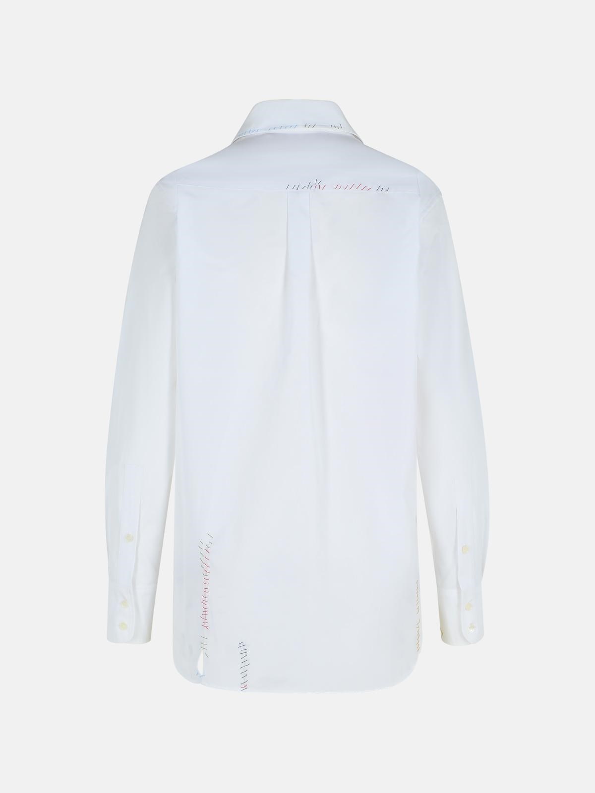 WHITE COTTON SHIRT - 3