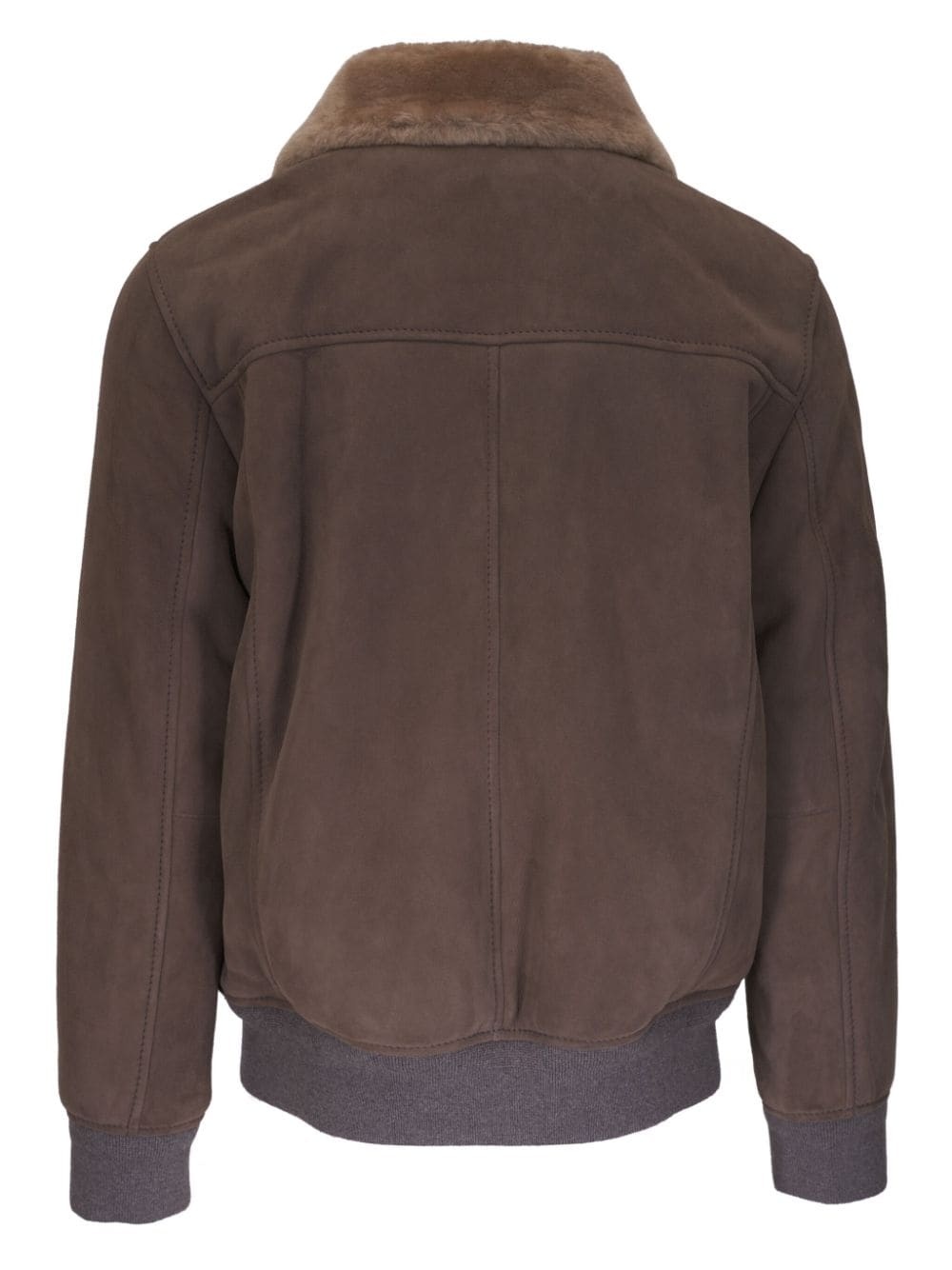 shearling leather jacket - 4