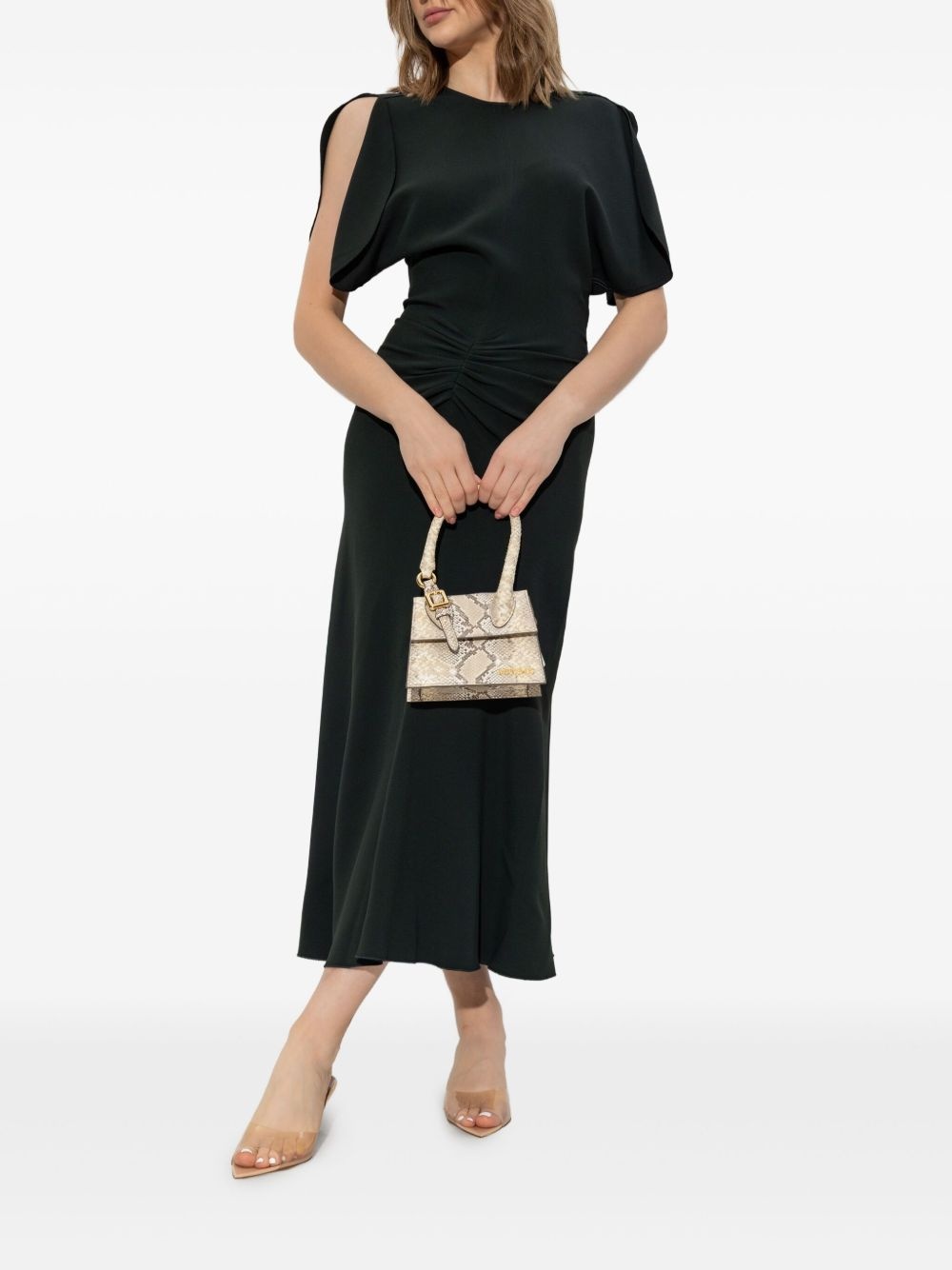 puff-sleeved dress - 2