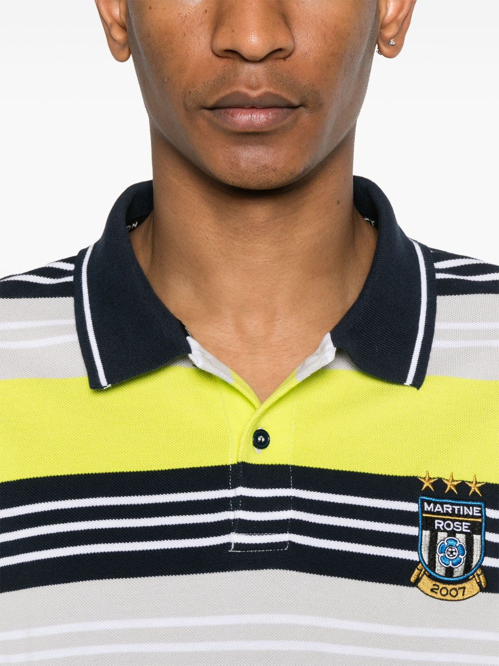 panelled polo shirt - 5