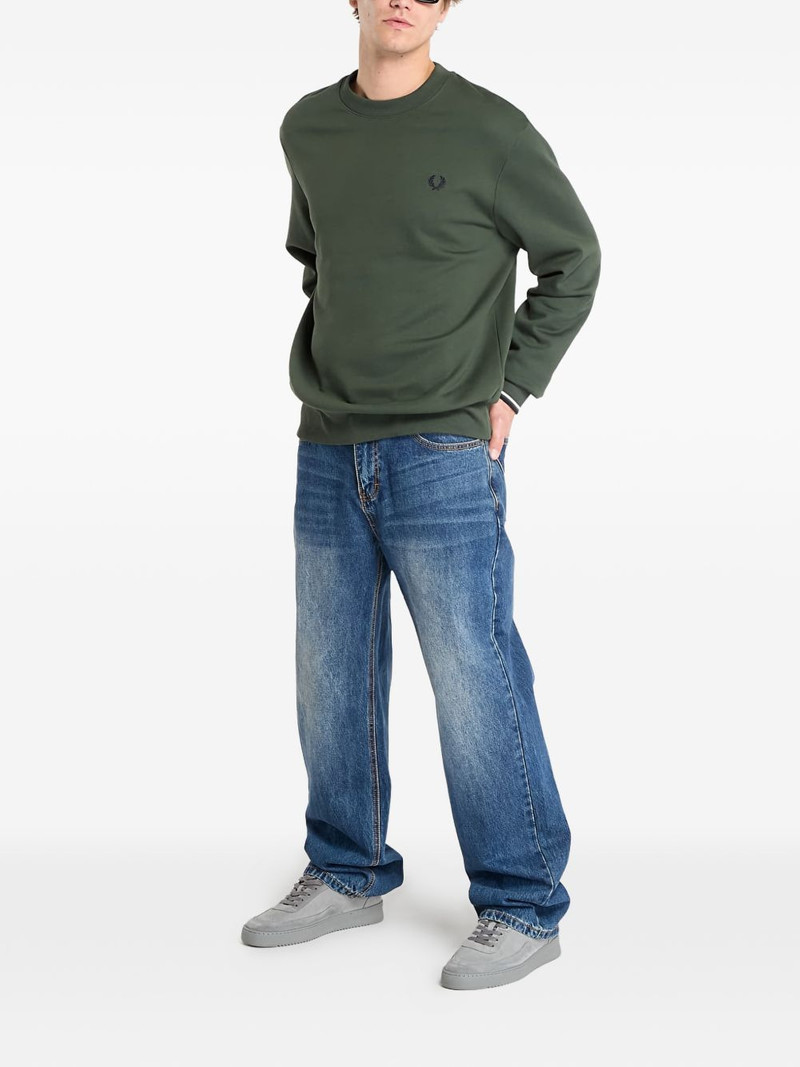 Fred Perry crew-neck logo sweatshirt outlook