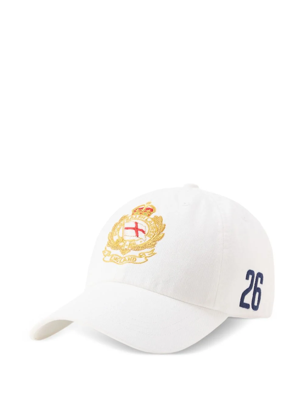 embroidered-crest baseball cap - 1