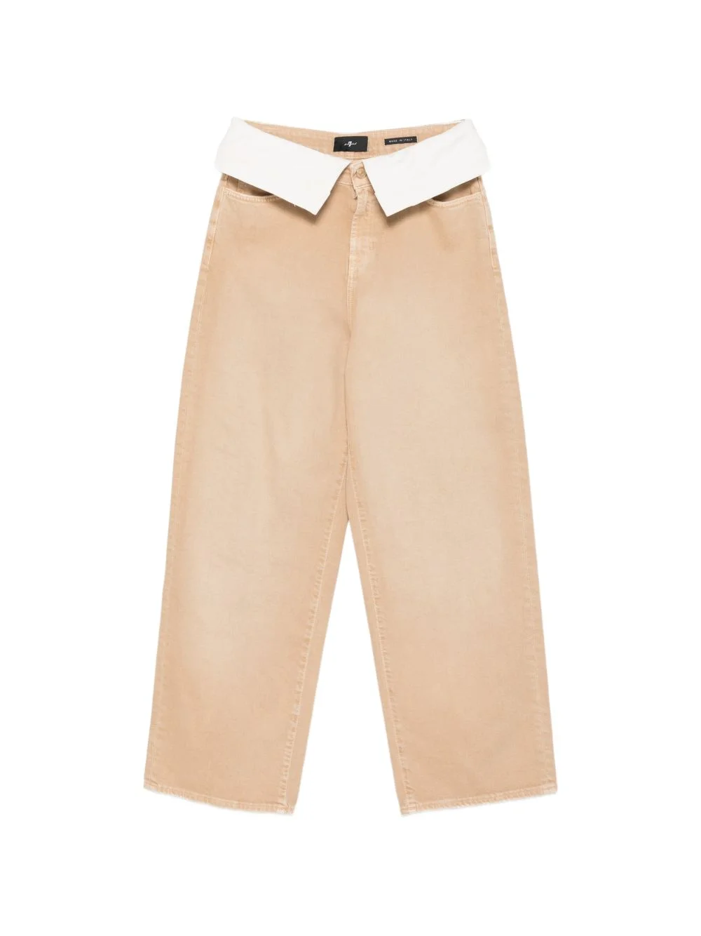 double layer wide-leg jeans - 1