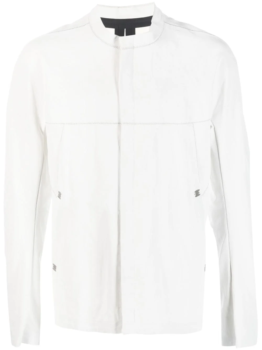 long-sleeve linen jacket - 1