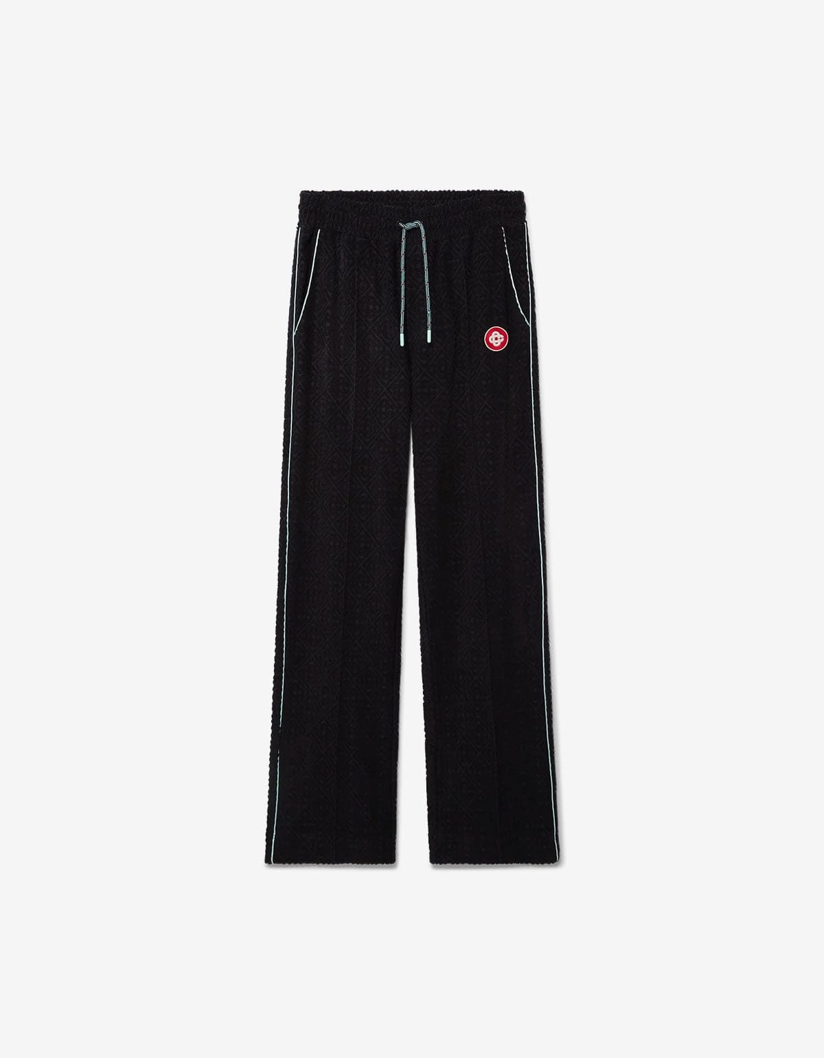 Casablanca Black Monogram Jacquard Towelling Trousers - 1