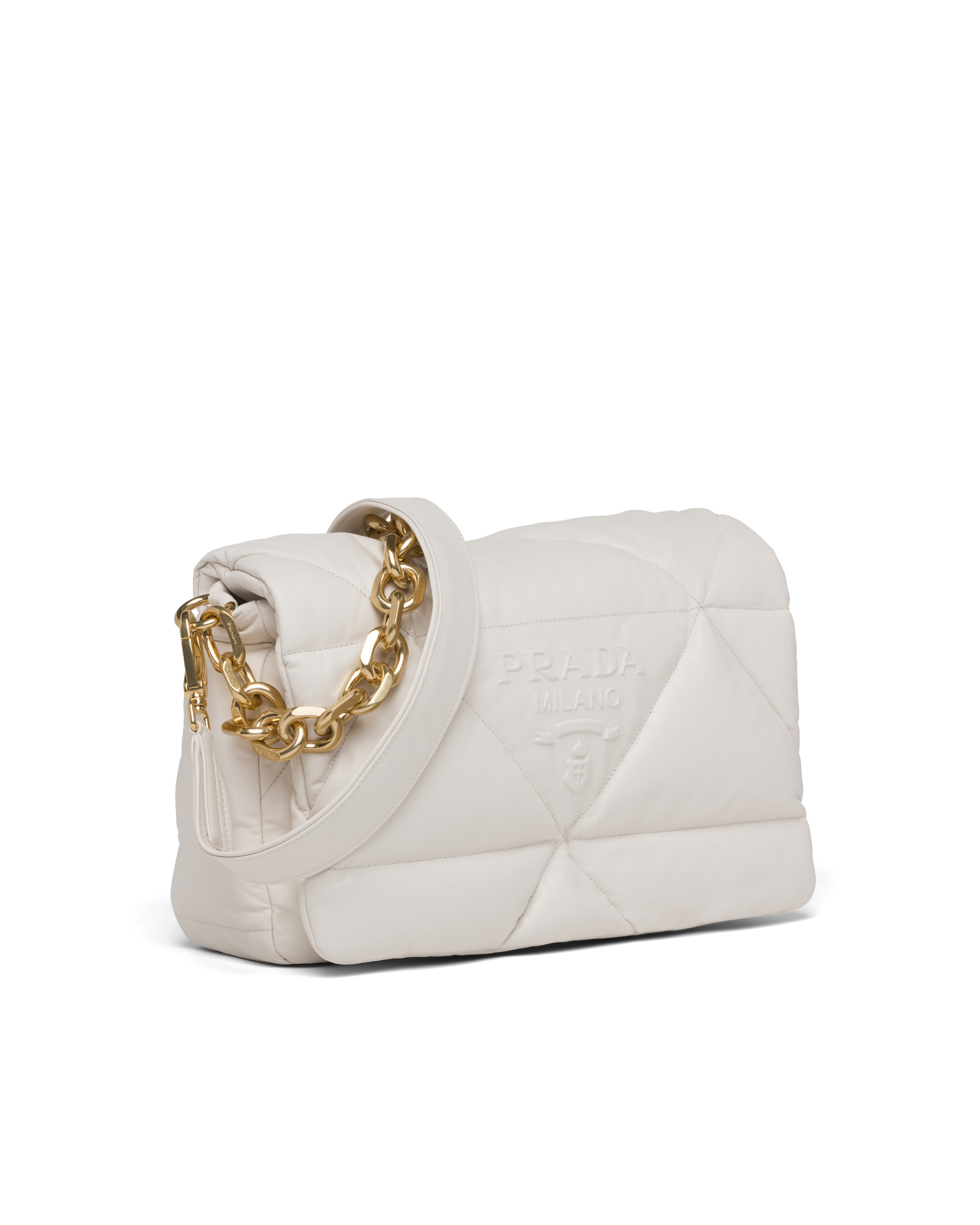 Padded nappa leather shoulder bag - 3