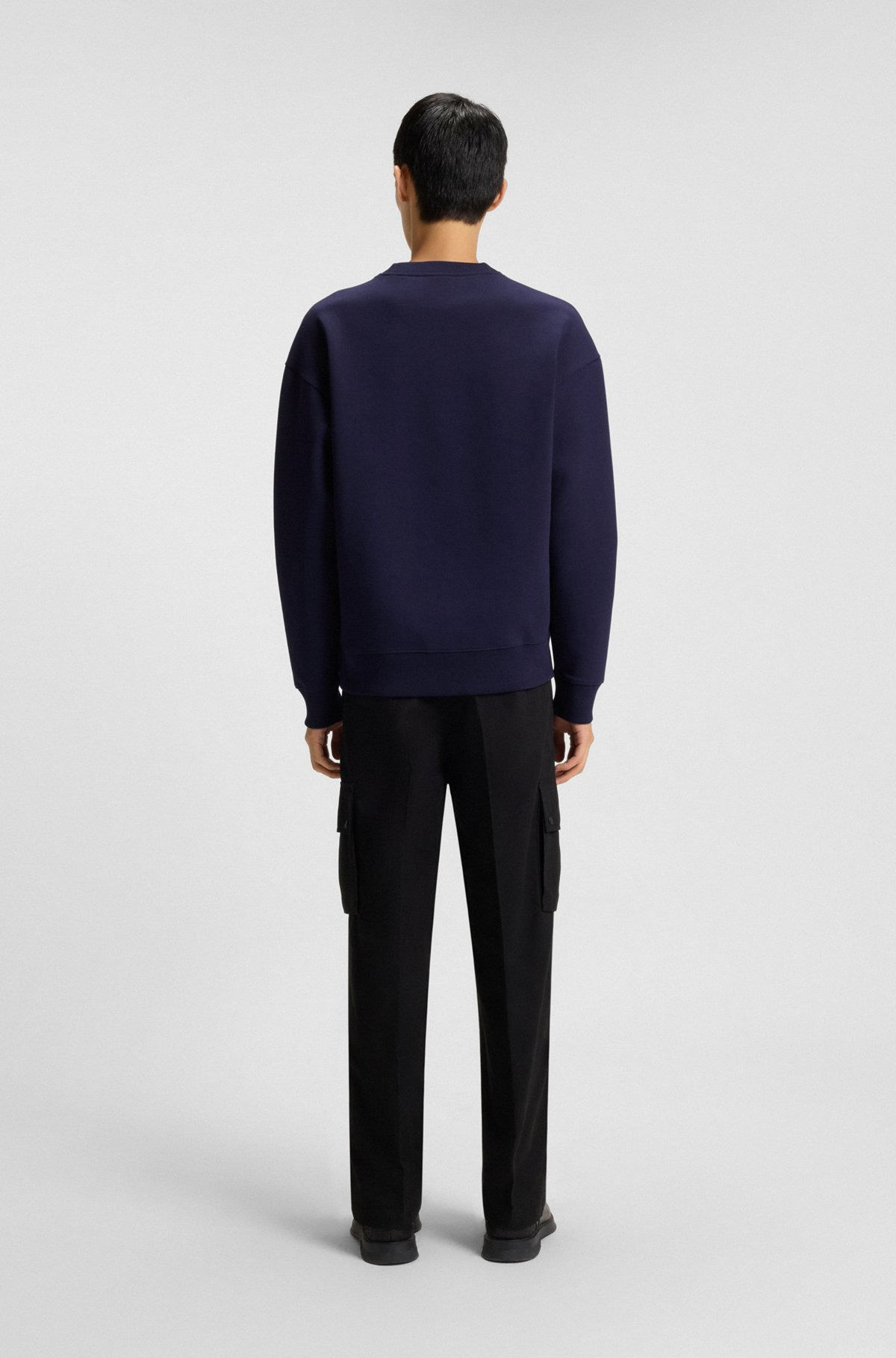 SWEATSHIRT WITH STACKED-LOGO BADGE - 5