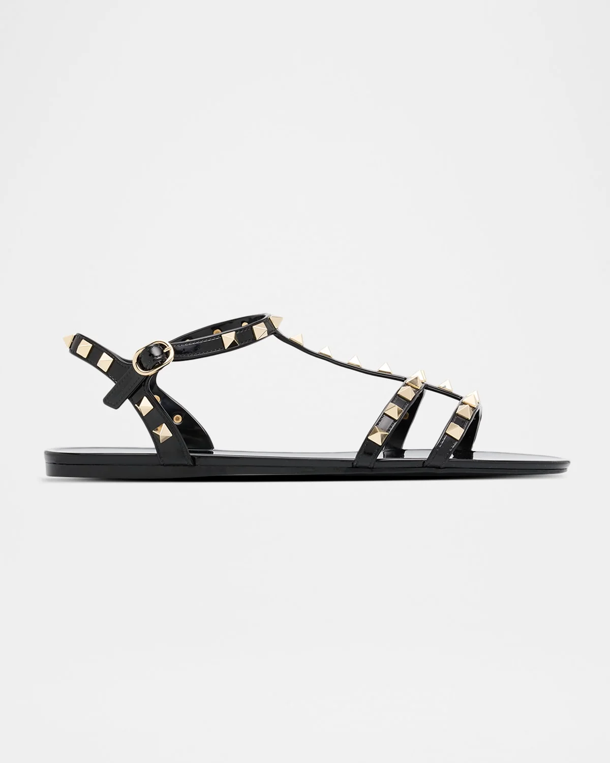 Rockstud Jelly Flat Gladiator Sandals - 1