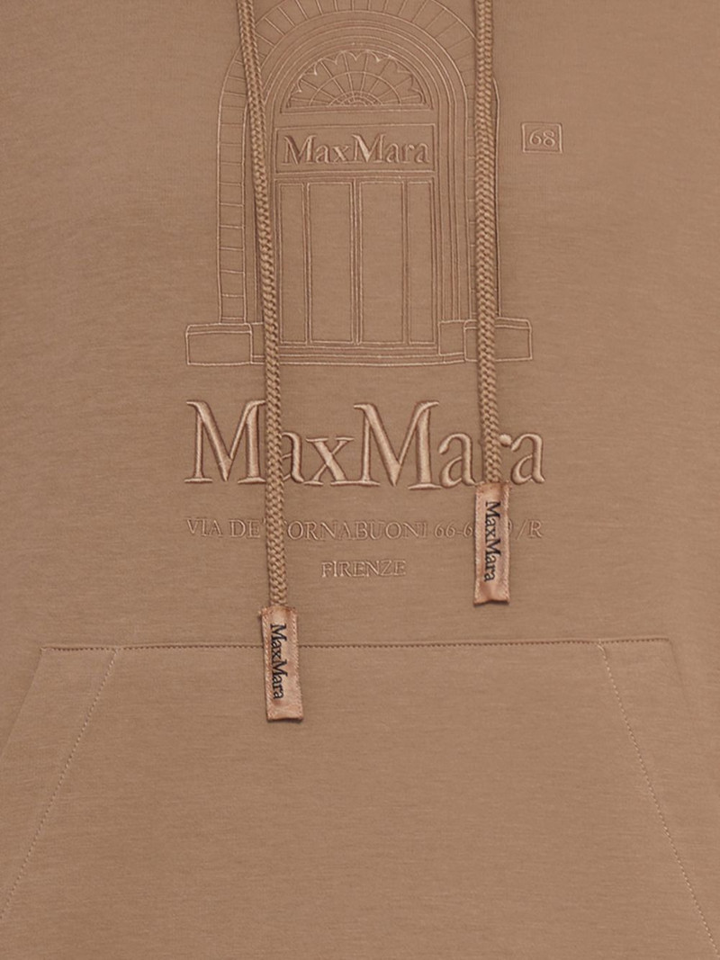 'S Max Mara logo-embroidered hooded hoodie outlook