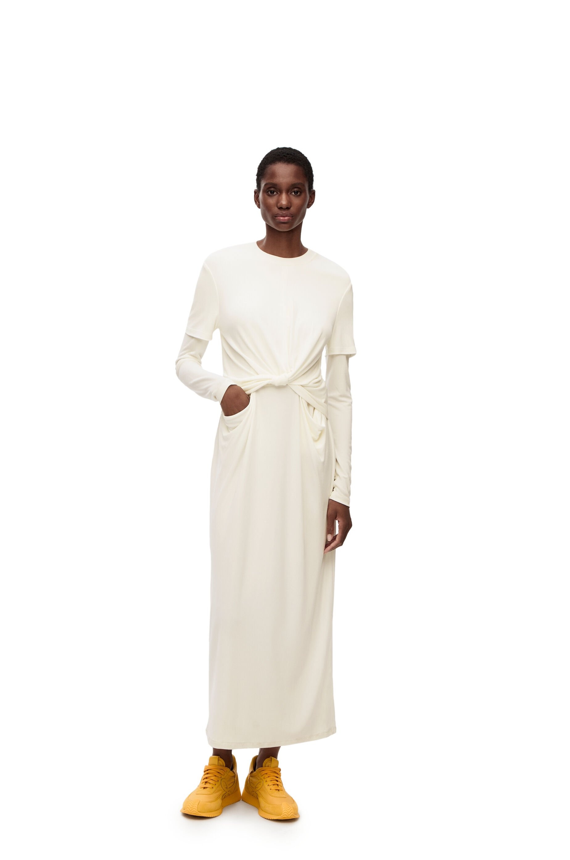 Draped dress in crepe jersey - 2