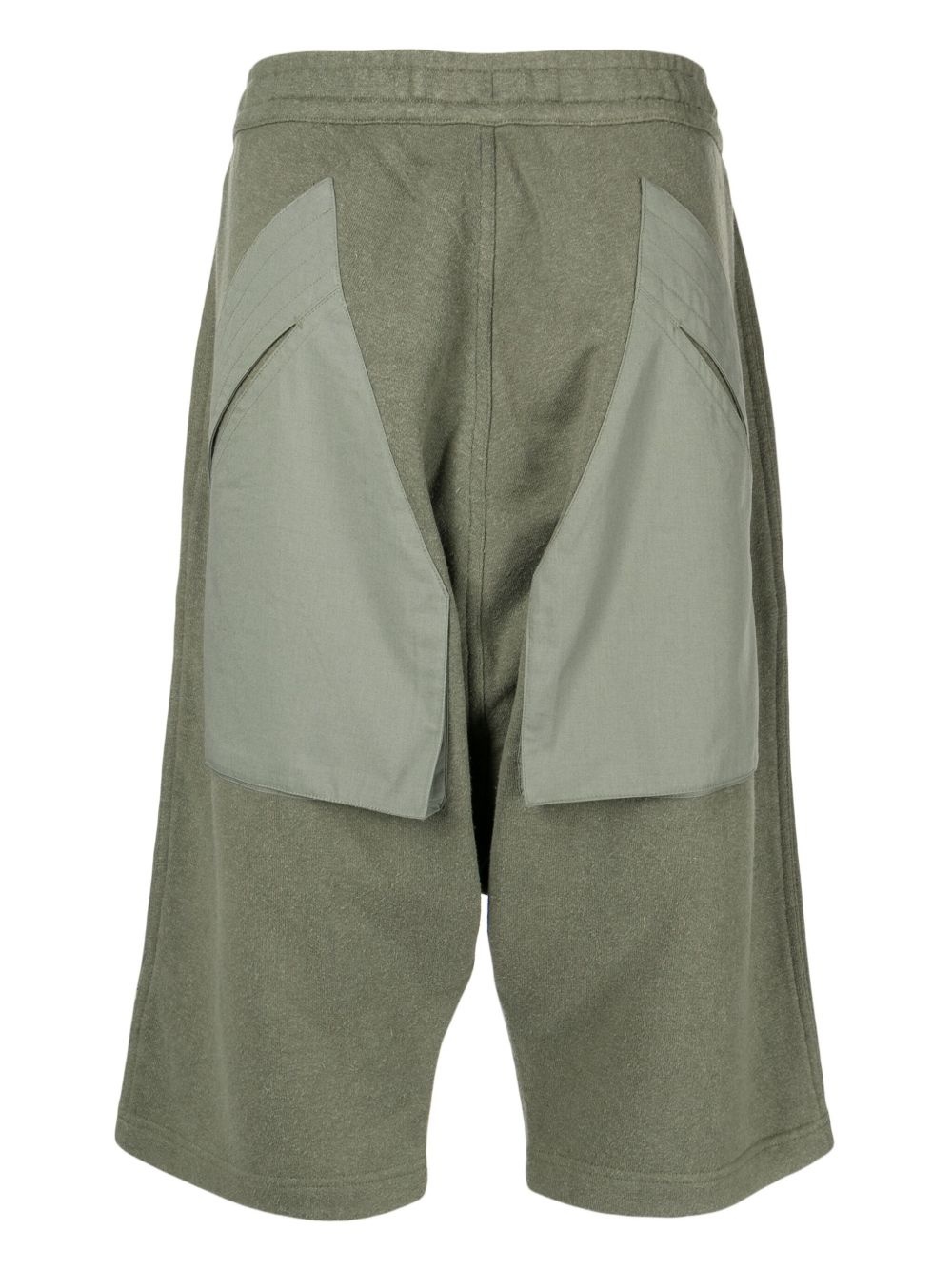 straight-leg drawstring shorts - 2