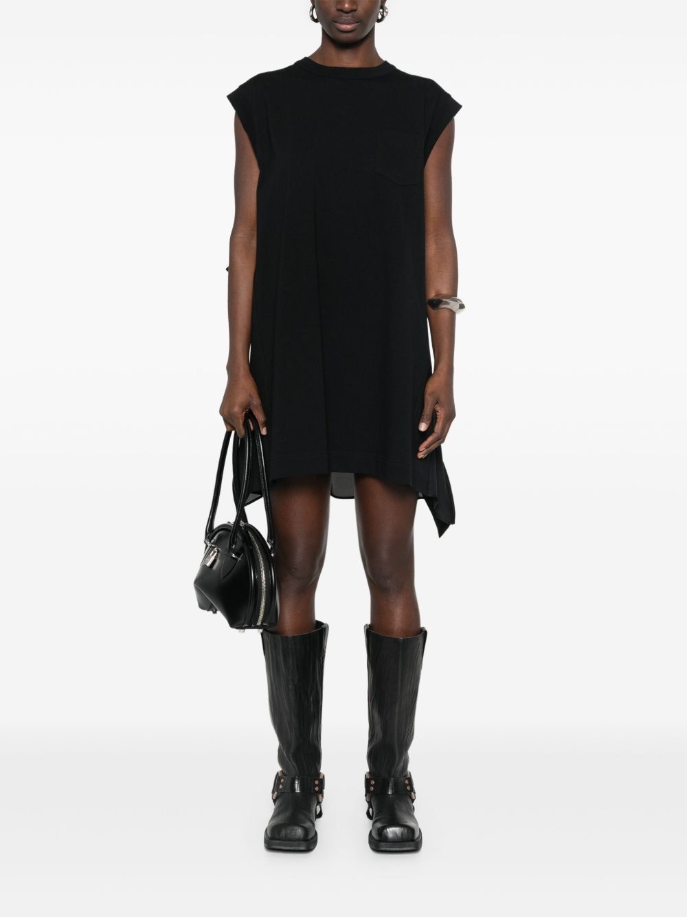 layer-detail mini dress - 2