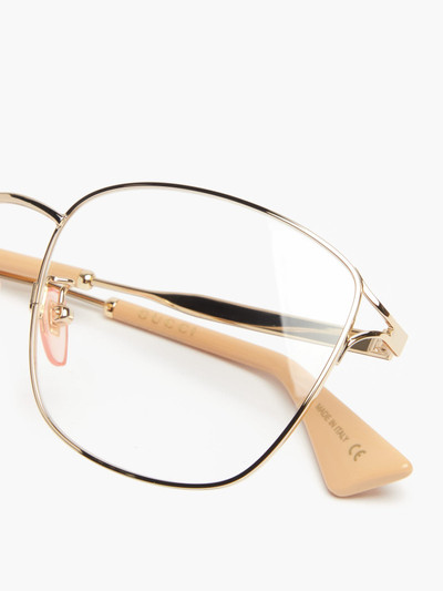 GUCCI Square metal glasses outlook