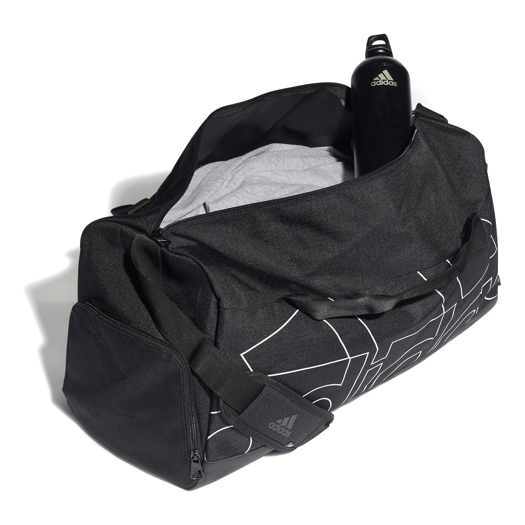 adidas Badge of Sport Duffel Bag Medium 'Black White' HC7229 - 4