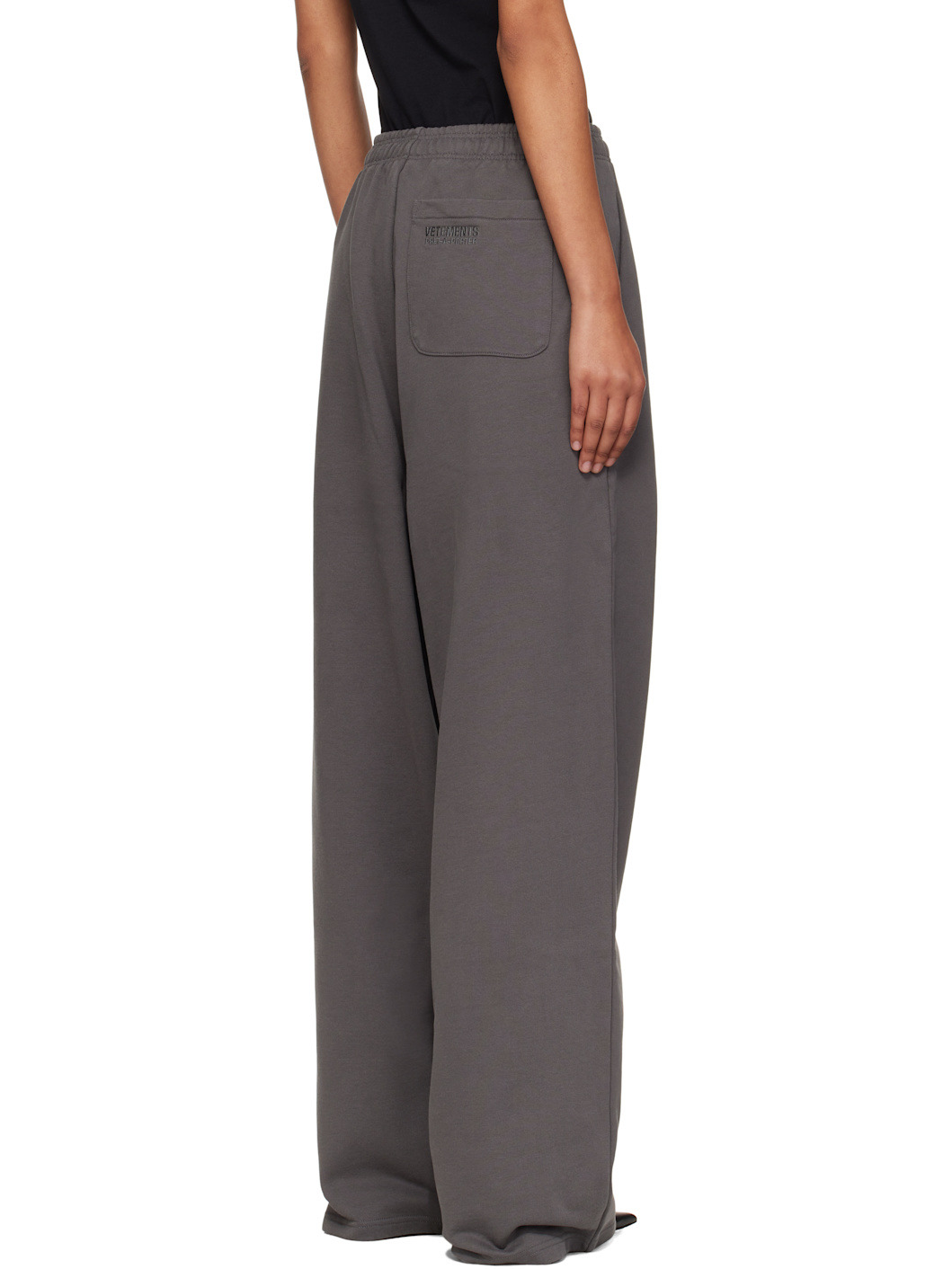 Gray Boxing Logo Baggy Lounge Pants - 3