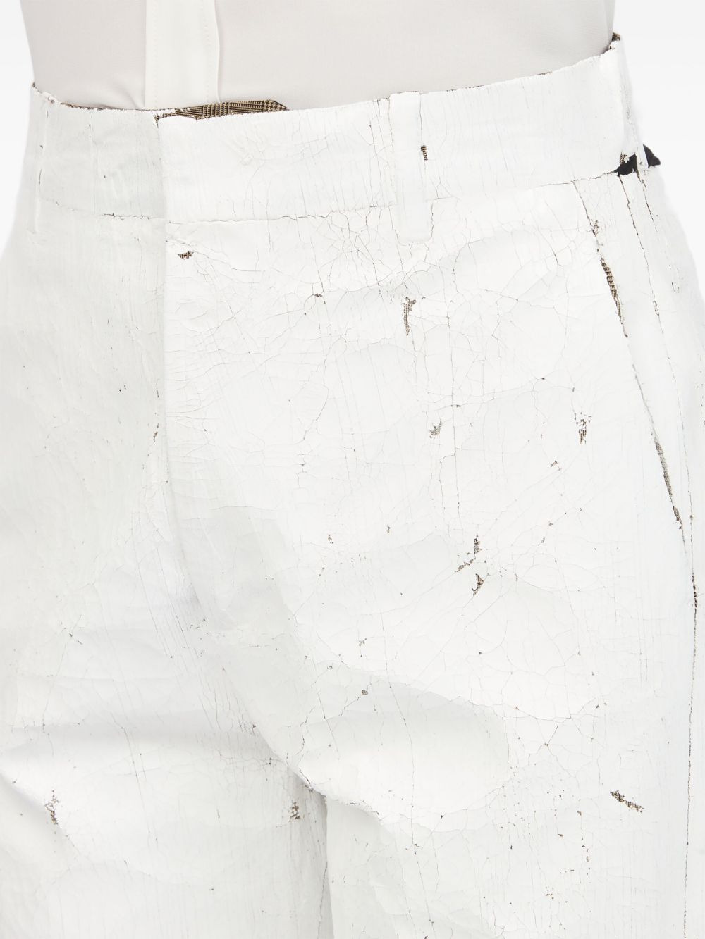 MM6 Maison Margiela Trousers White - 2