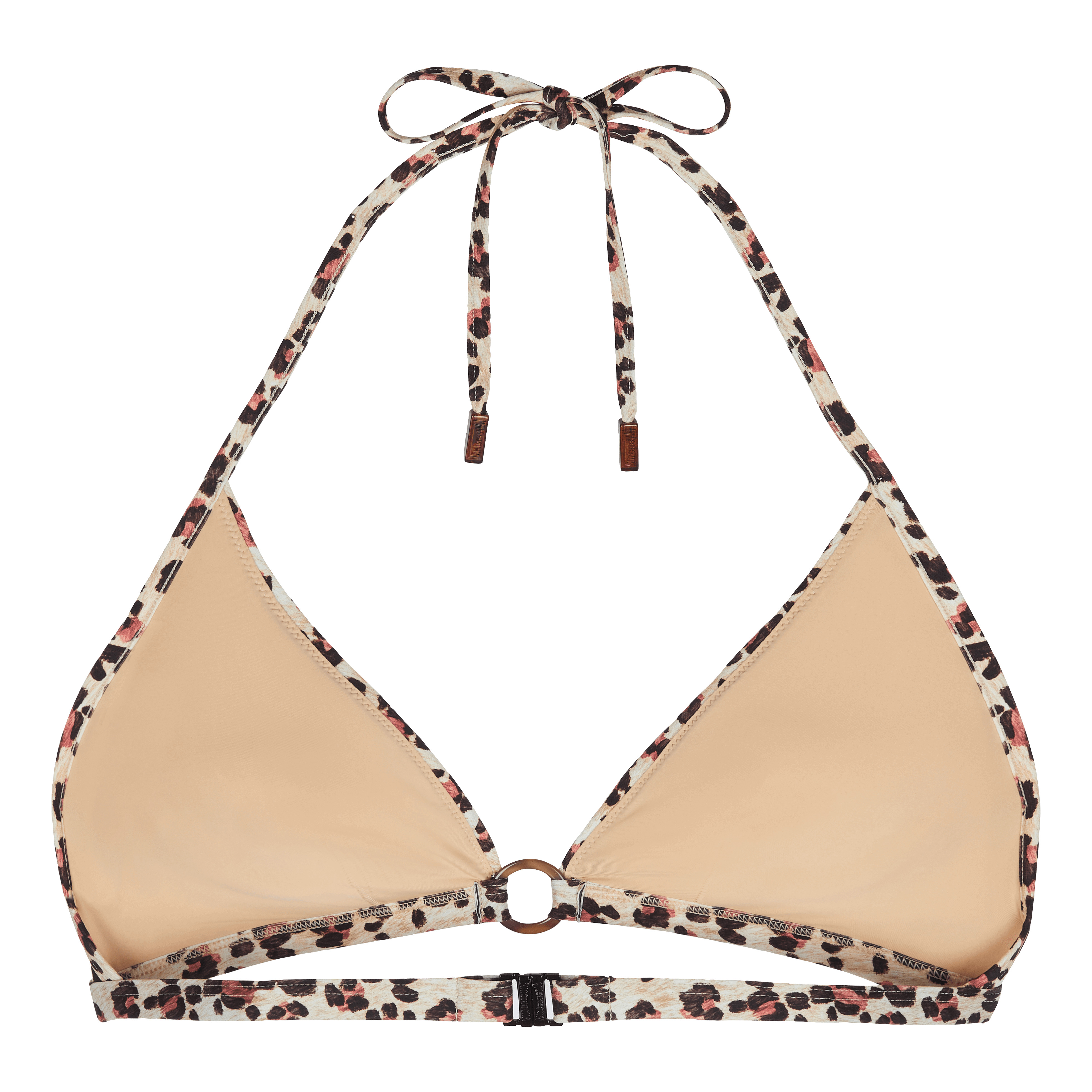 Women Halter Bikini Top Turtles Leopard - 2