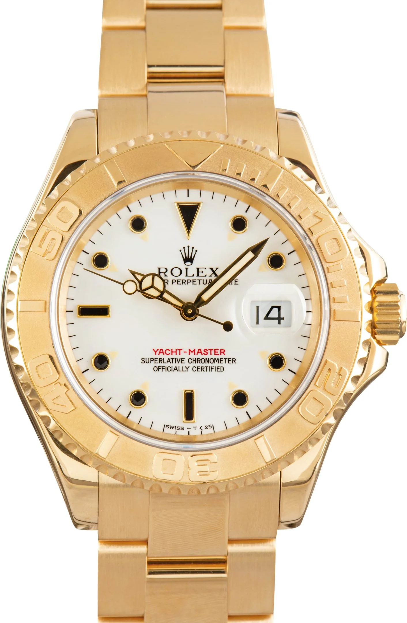Pre-owned Men's Rolex Yacht-Master 16628 18k Yellow Gold - 1