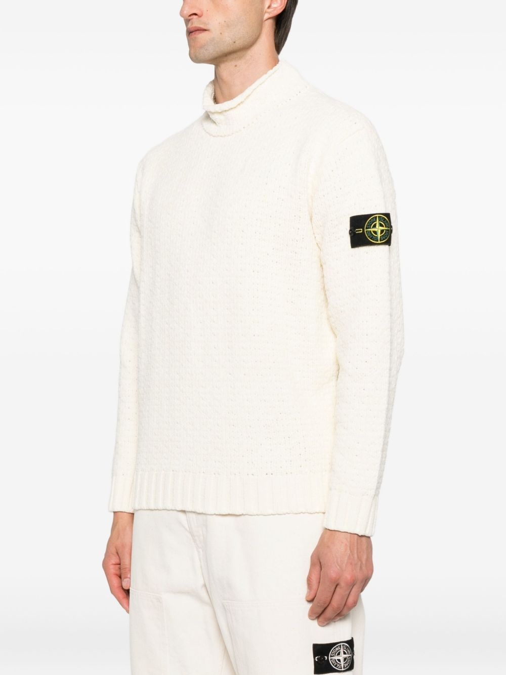 Compass-badge sweater - 3