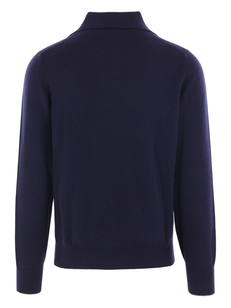 Brunello Cucinelli polo-neck cashmere sweater outlook