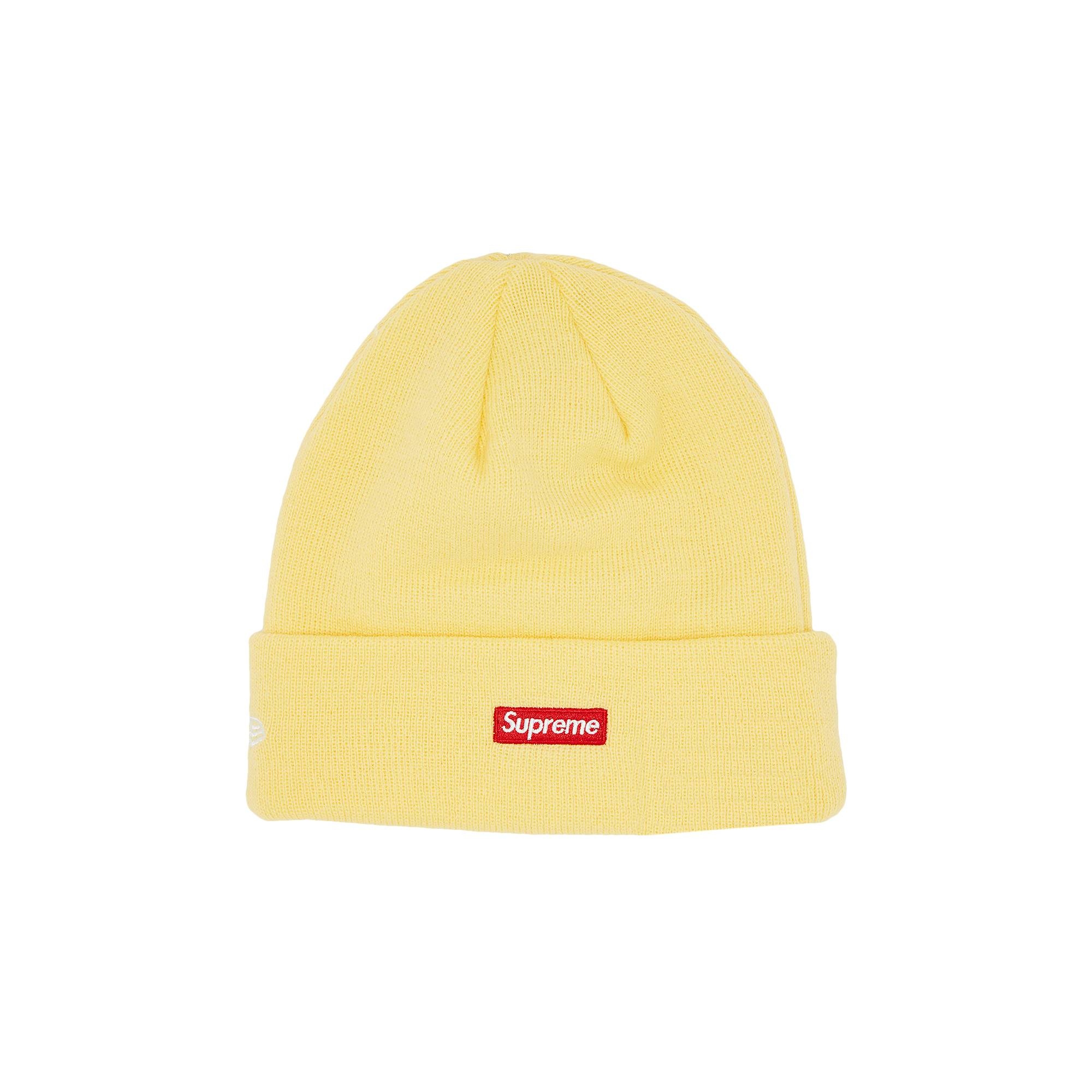 Supreme Supreme x New Era Varsity Beanie 'Light Yellow' | REVERSIBLE