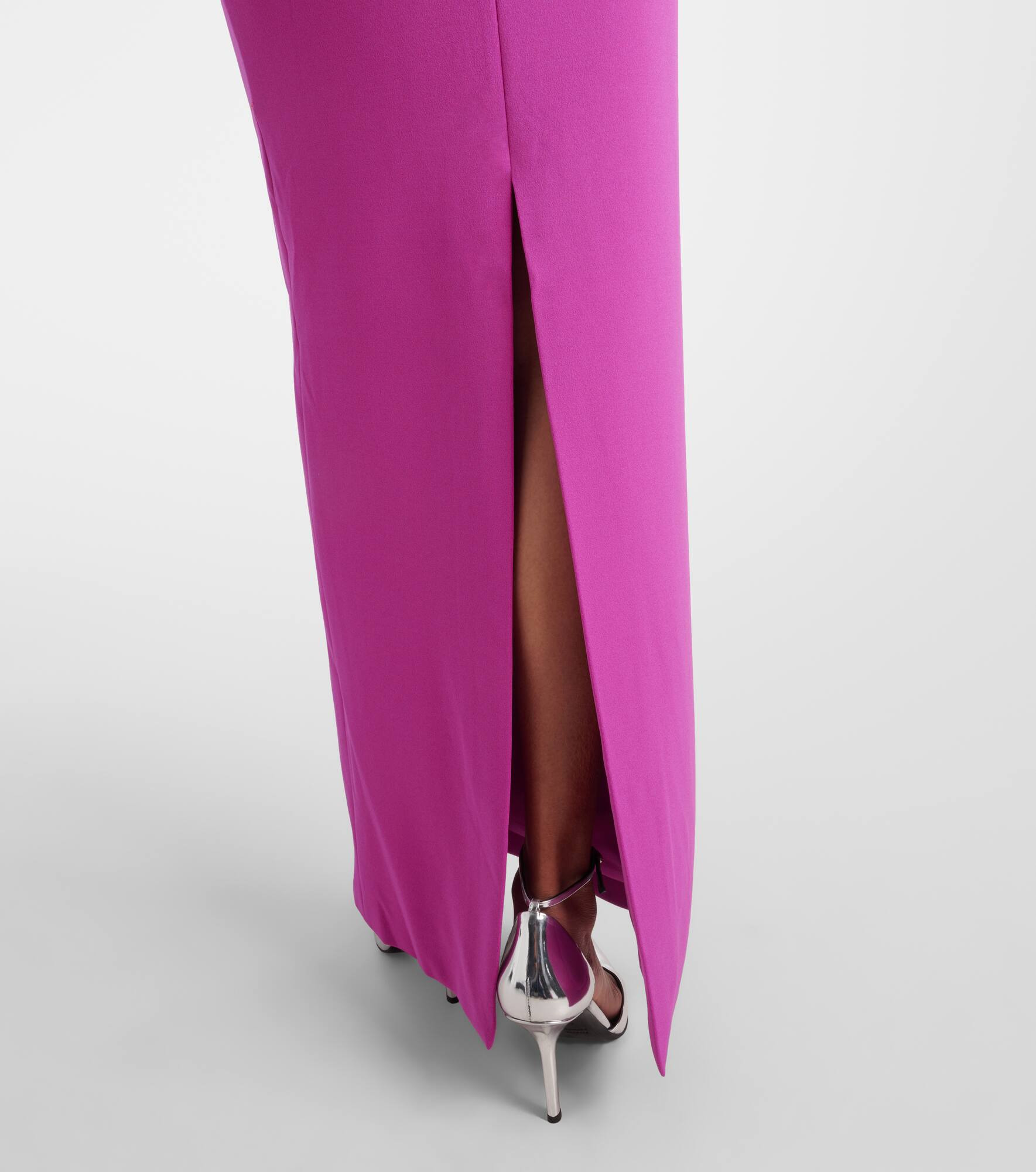 Vera caped satin gown - 5
