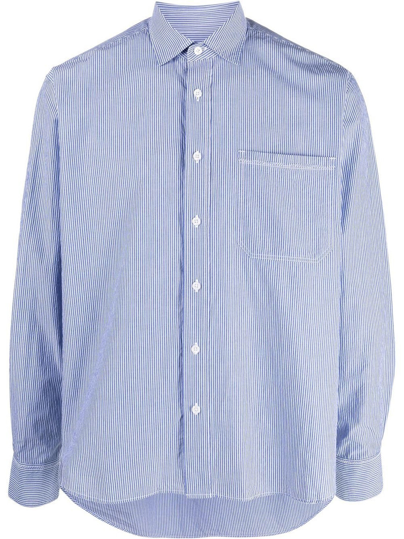 Grasmoor long-sleeve striped shirt 1