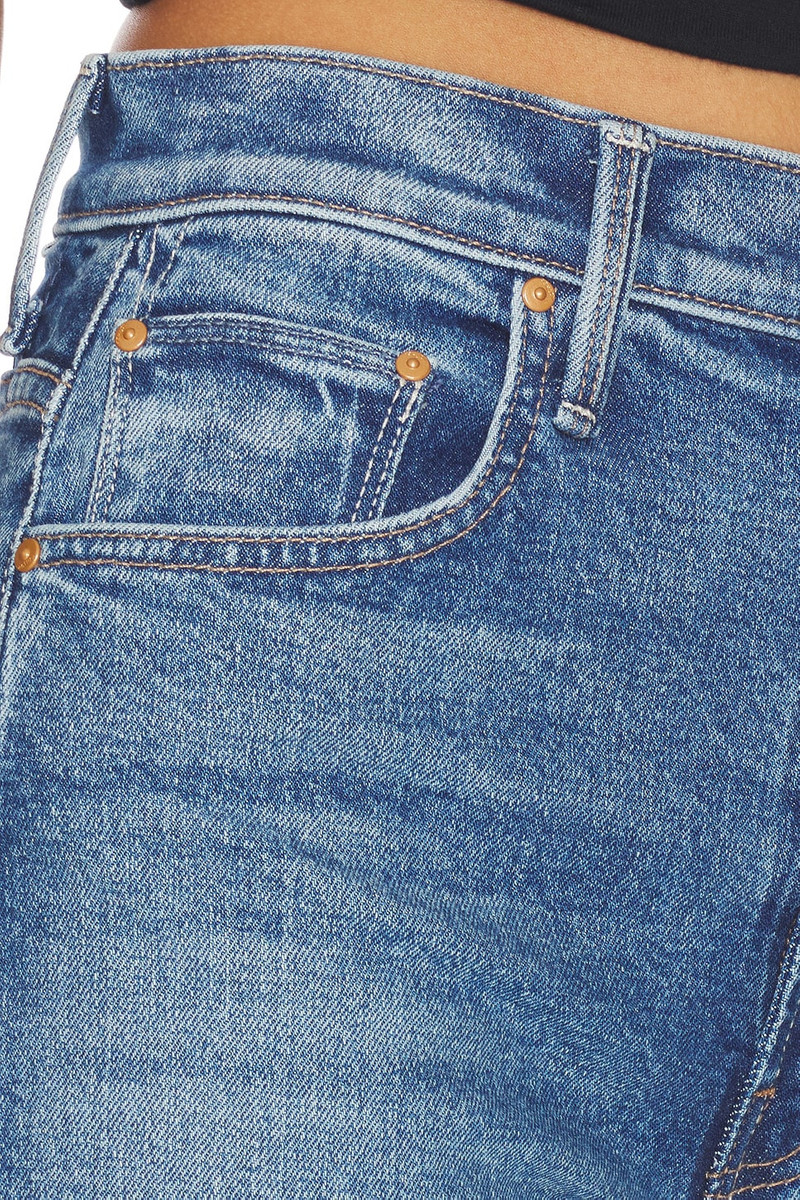 Lil Petite High Waisted Bookie Sneak Jeans 6