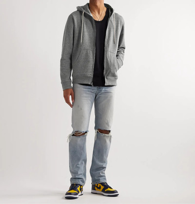 John Elliott Loopback Cotton-Blend Jersey Zip-Up Hoodie outlook