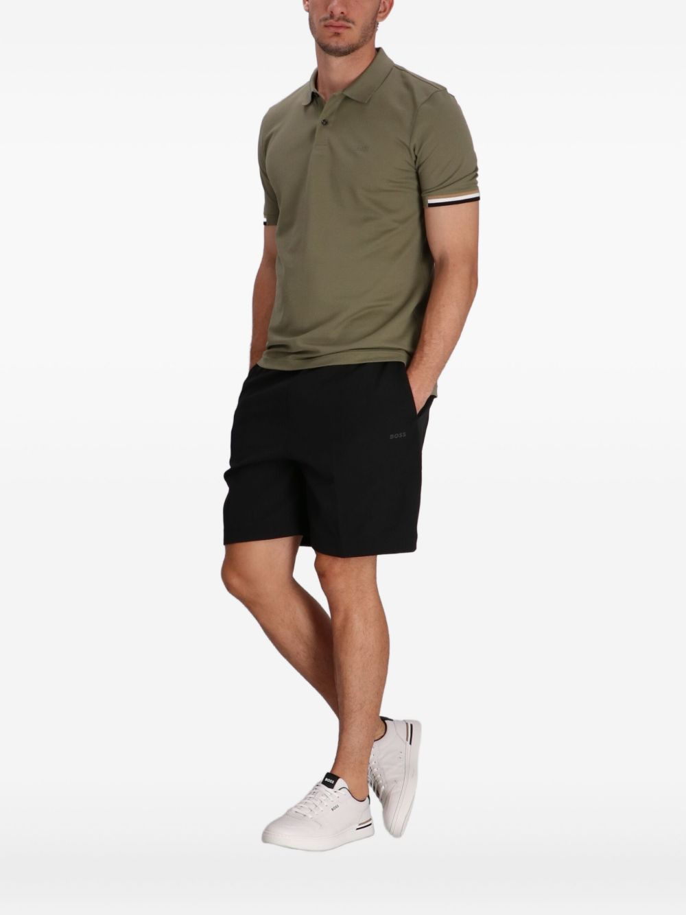 logo-embroidered polo shirt - 4