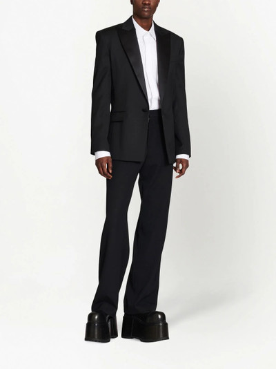 Balmain satin-lapel blazer outlook