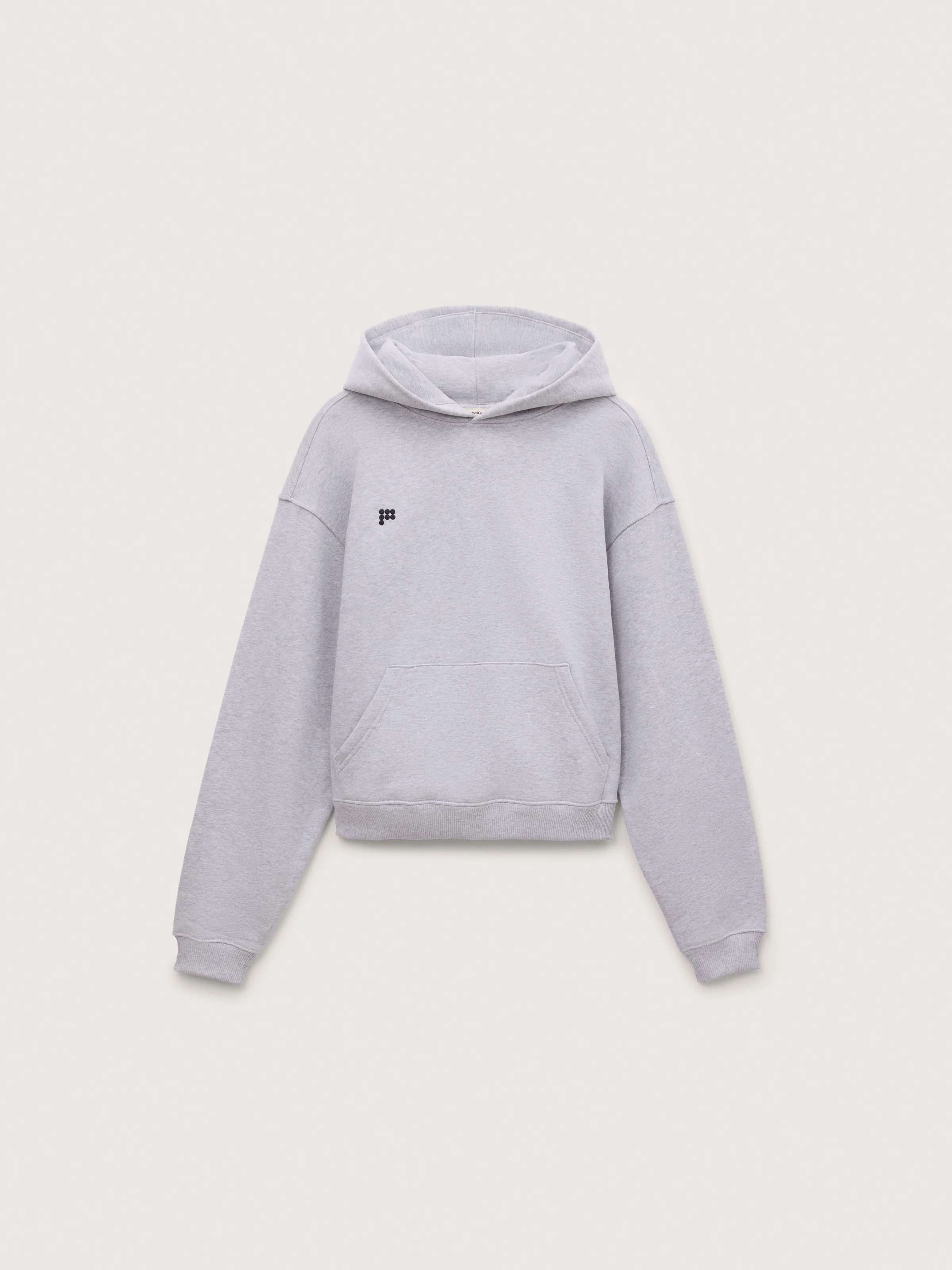 Womens Heavyweight Hoodie - Grey Marl - 1