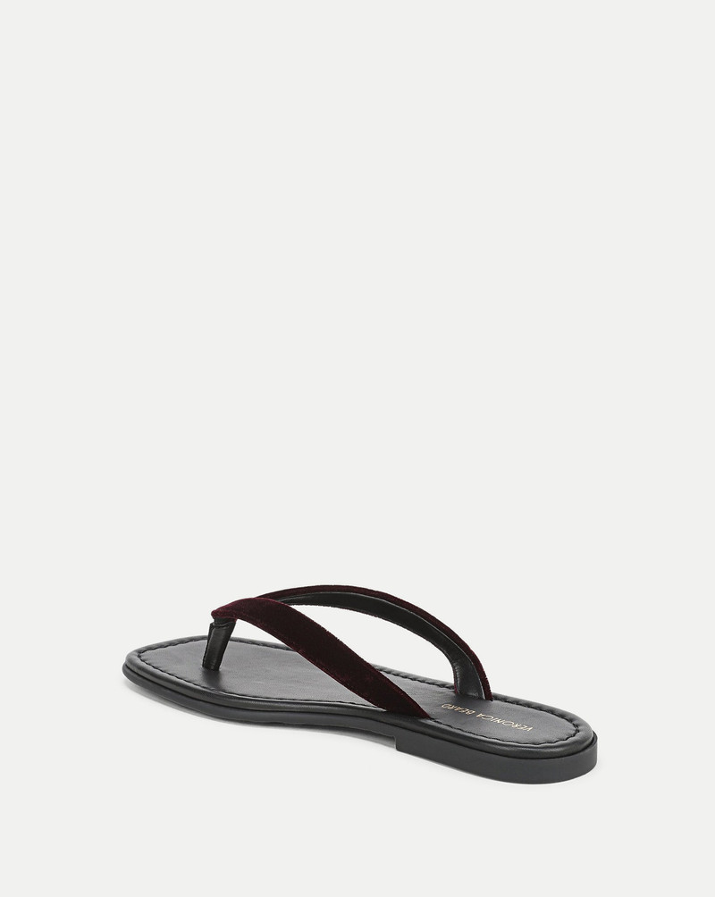 VERONICA BEARD CLEA VELVET FLIP-FLOP SANDAL outlook