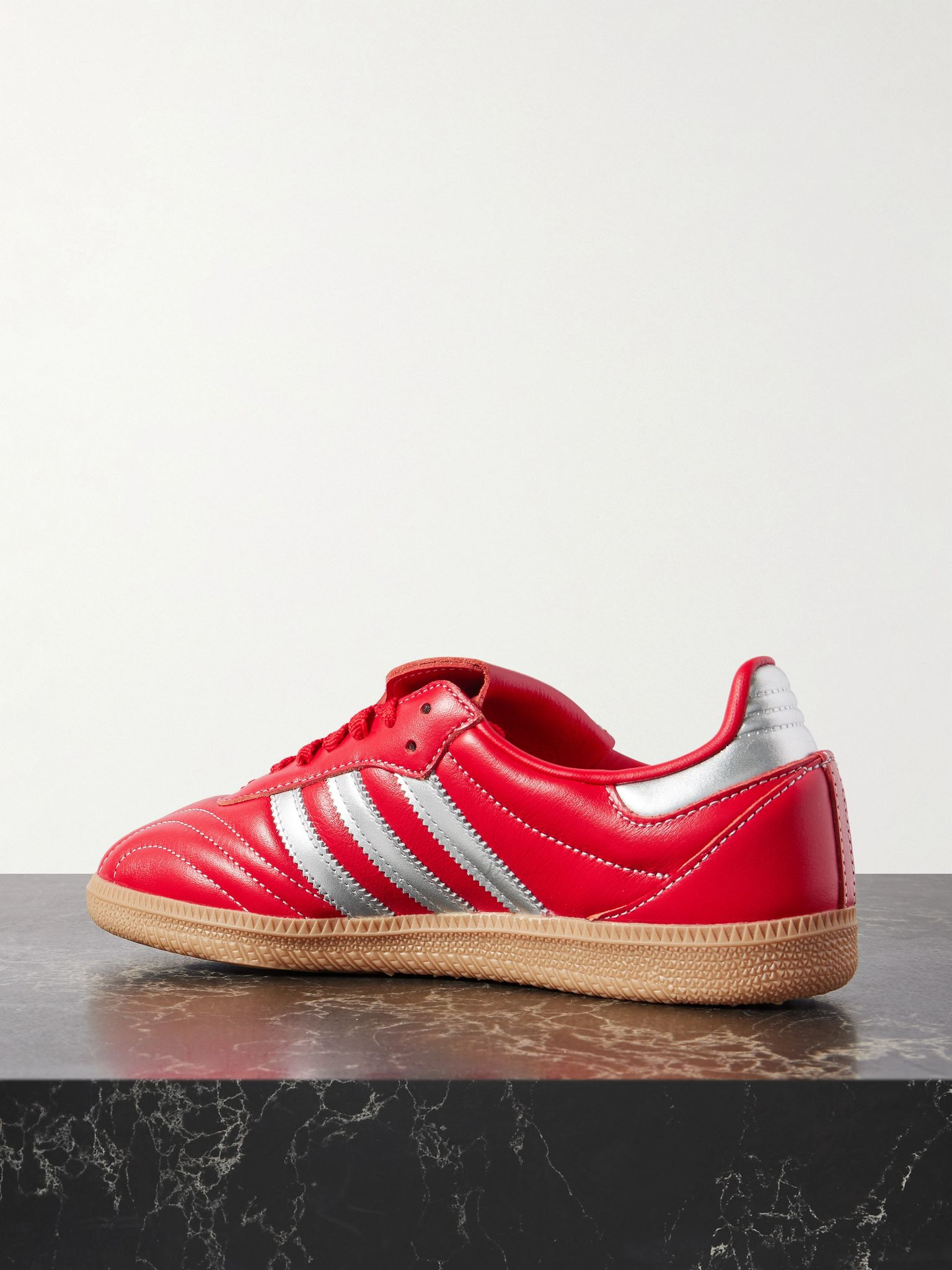 Samba LT leather sneakers Red - 3